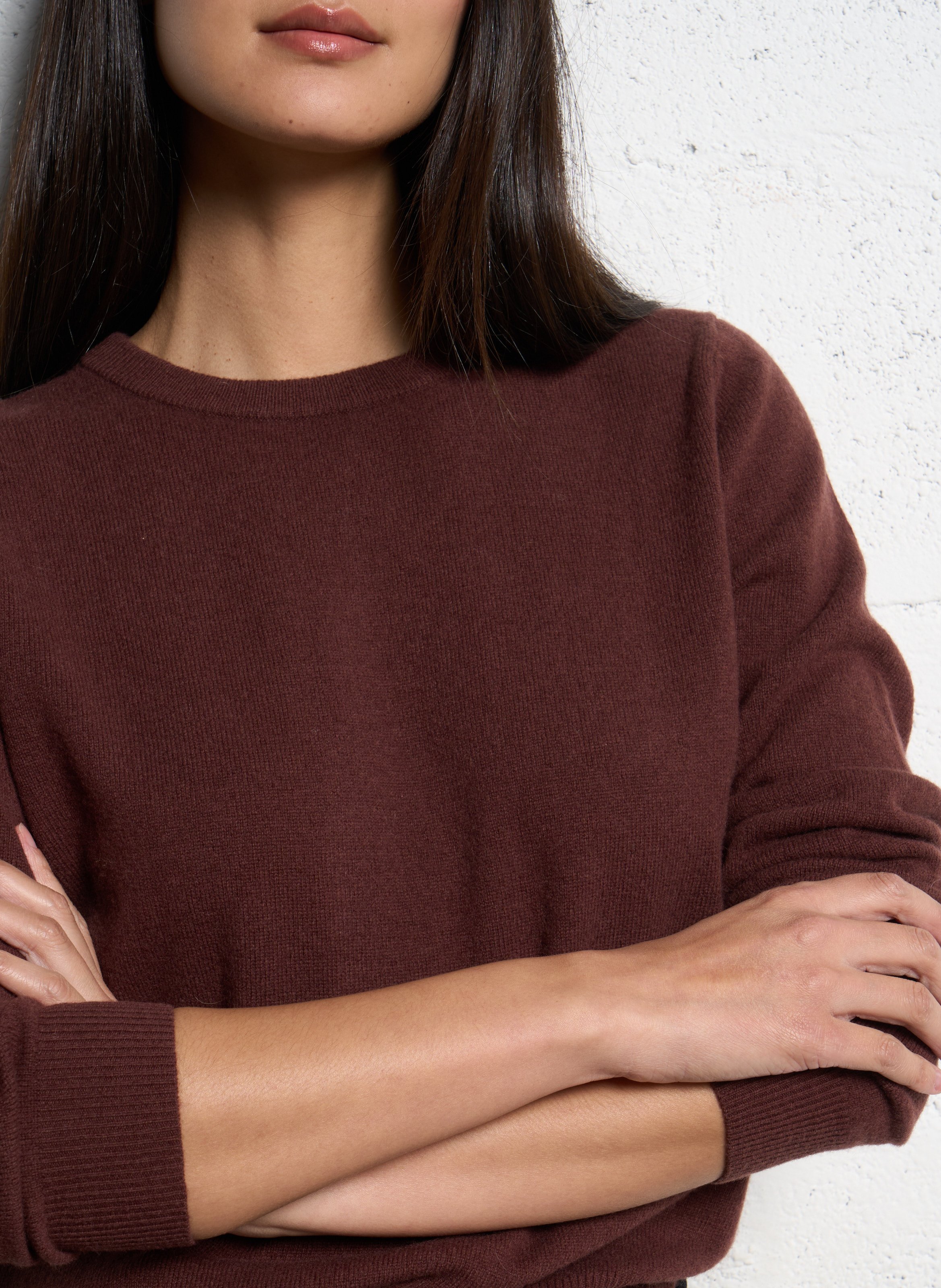 Pull droit en laine JC SOPHIE Rouge