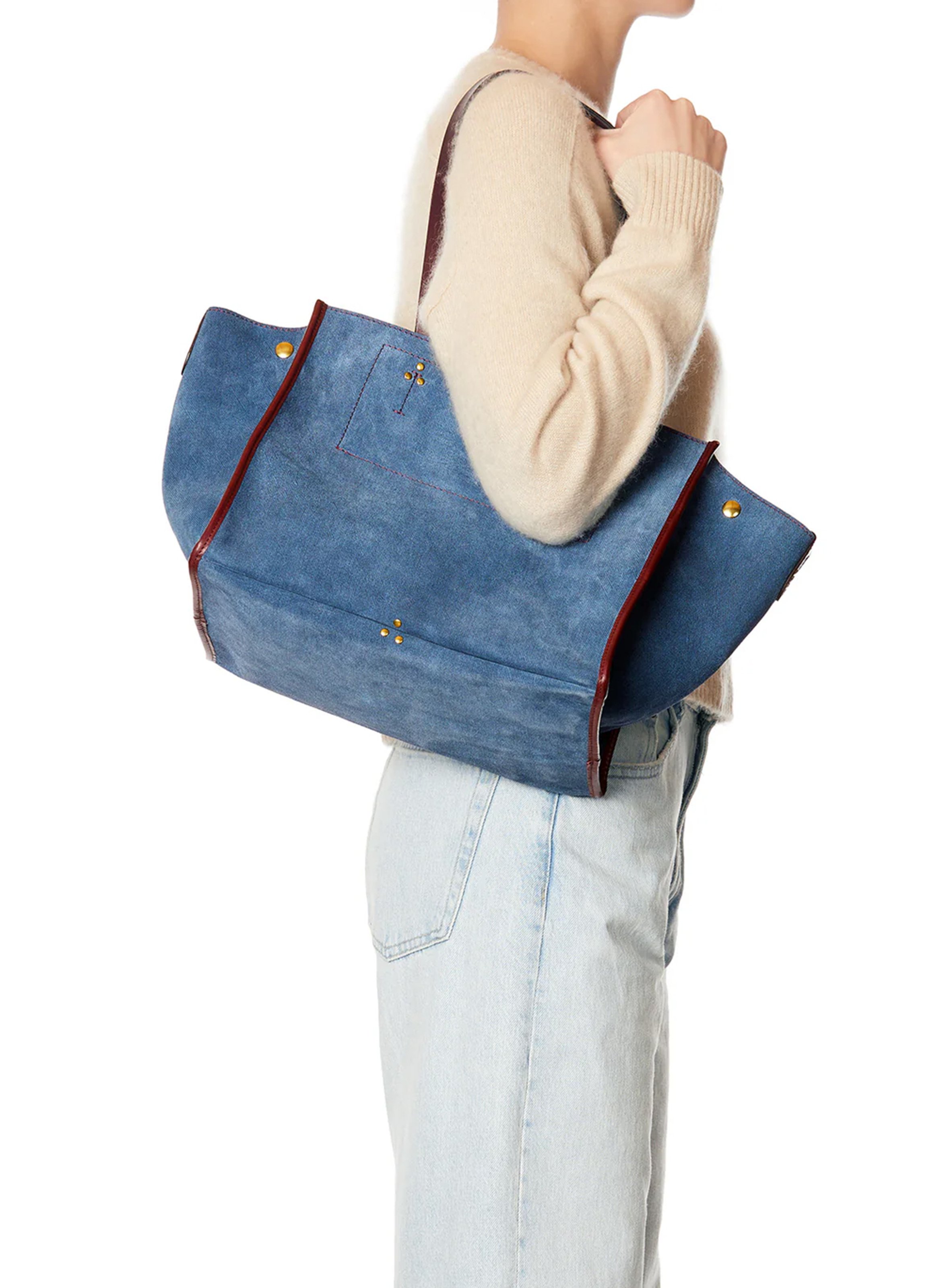 Denim tote bag JEROME DREYFUSS Blue