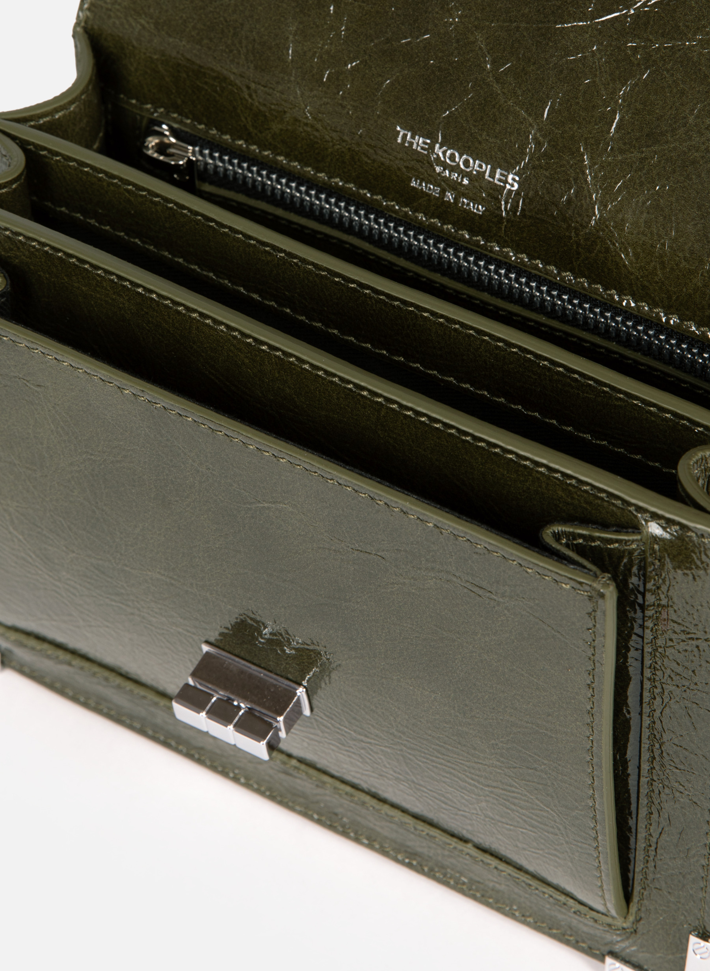 Emily small leather bag THE KOOPLES Green