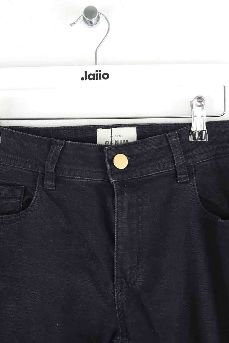 Cotton skinny jeans SEZANE - Seconde main Black