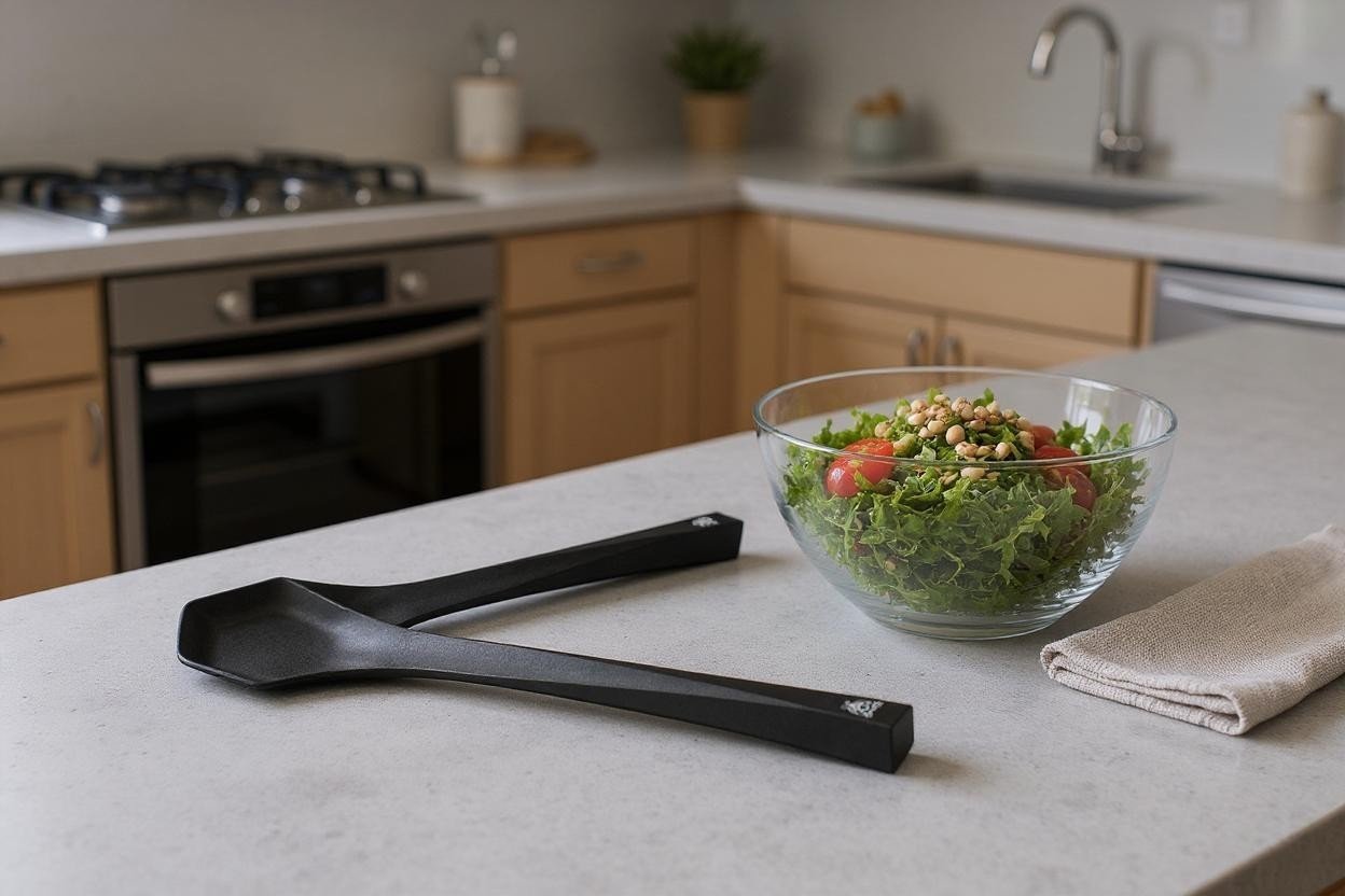 Jesper thermoplastic salad servers BJORN Black