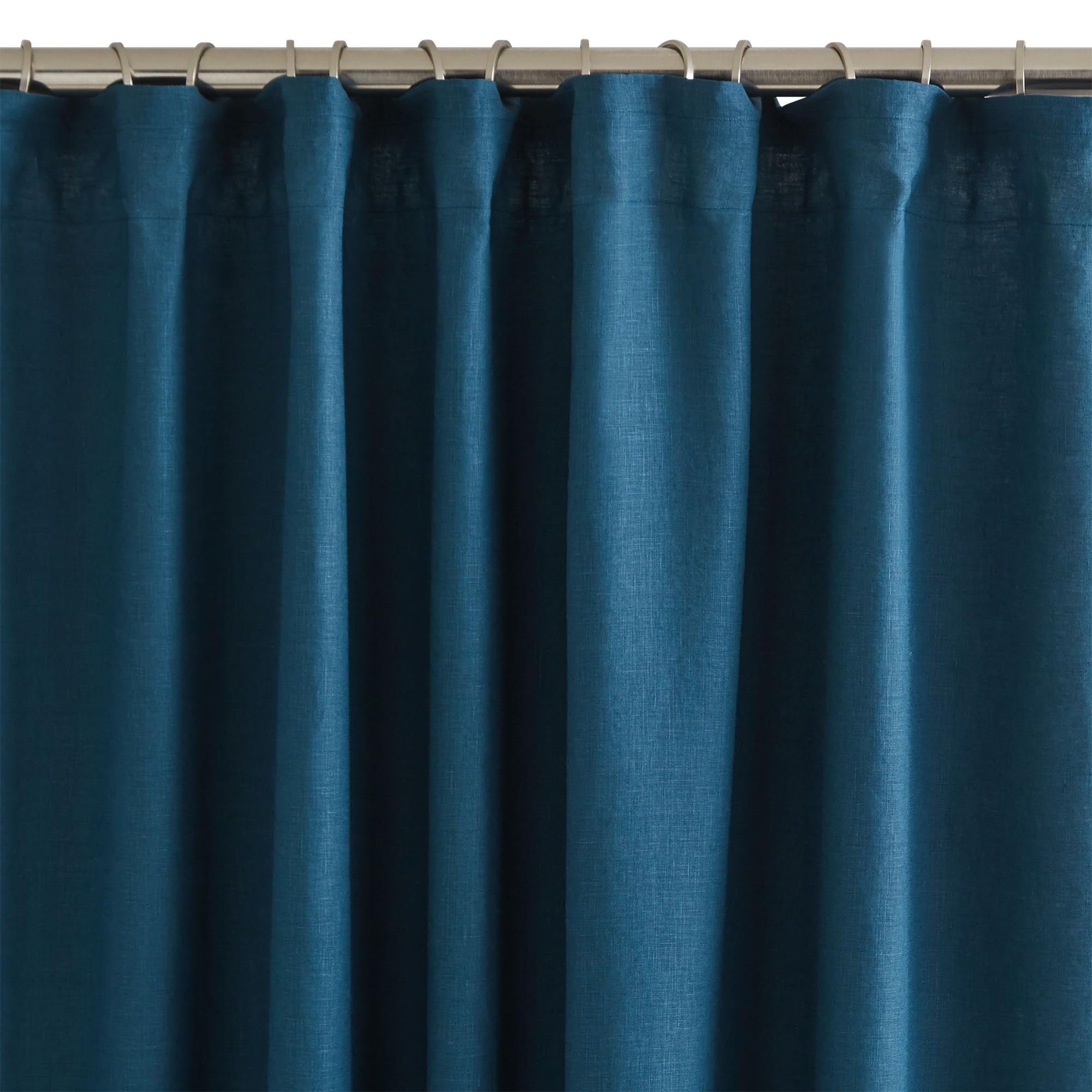 Pleated ribbon curtain MADURA Blue