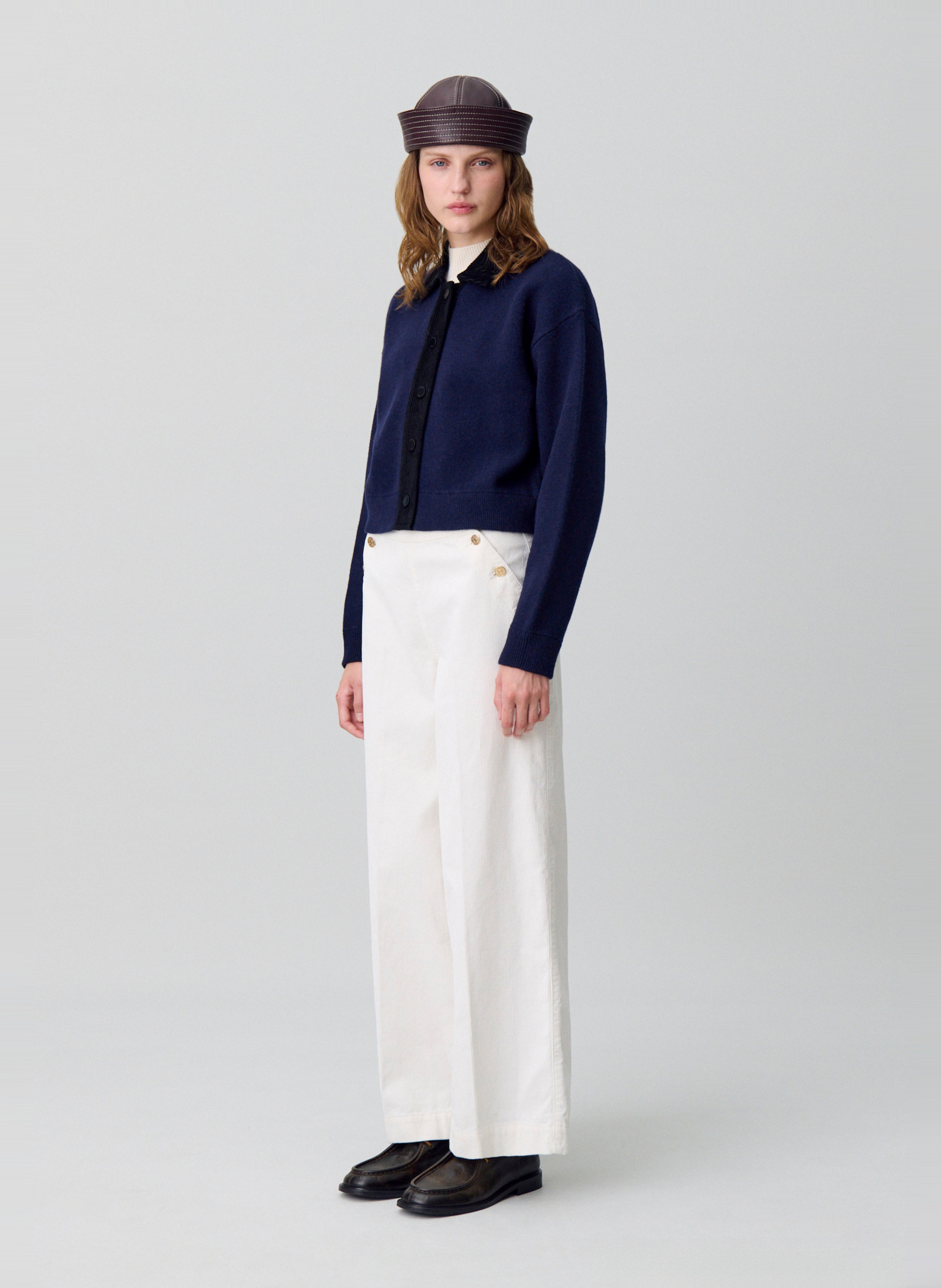 Cardigan court boutonné en laine CLAUDIE PIERLOT Multicolore