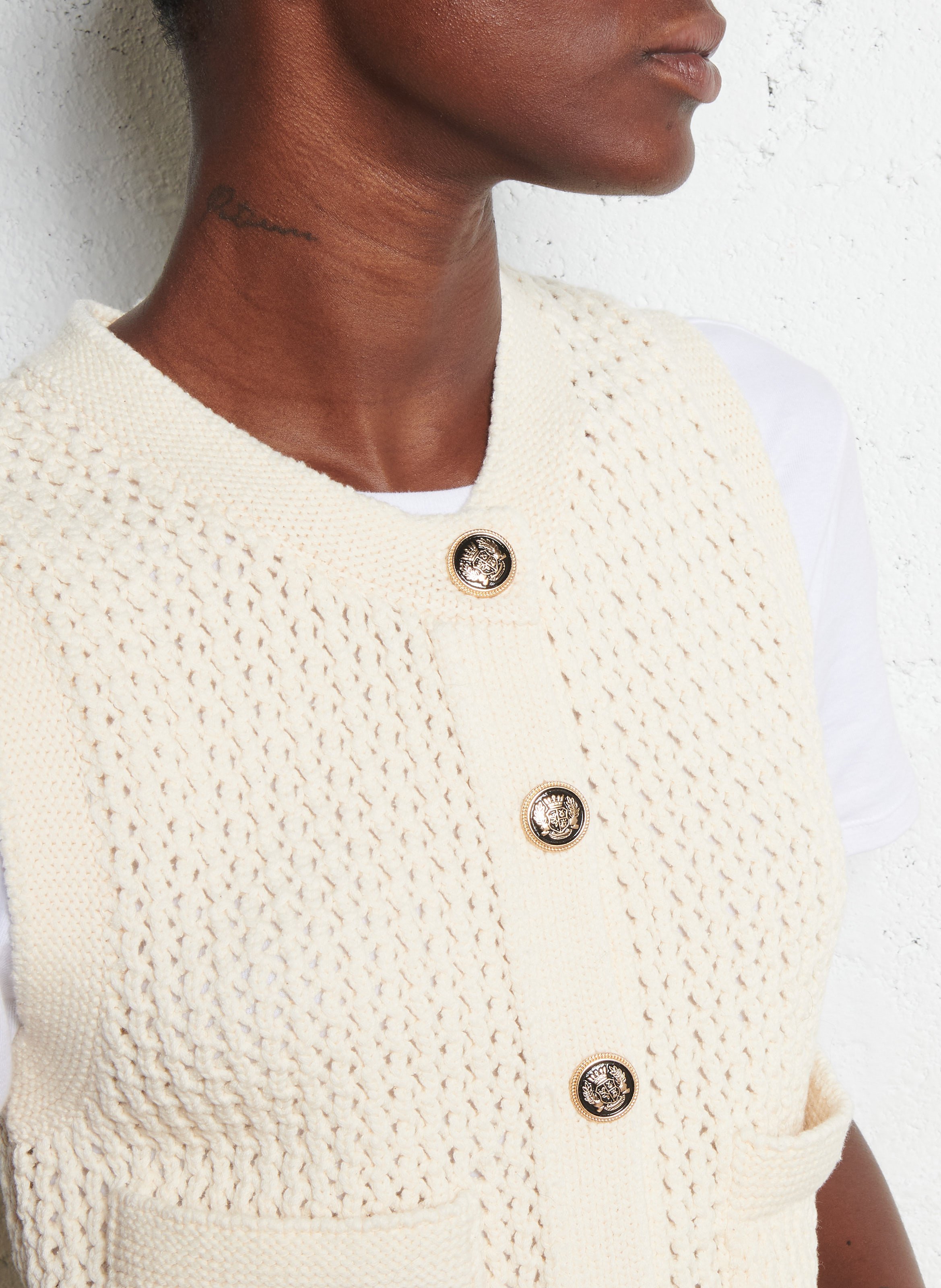 Gerade geschnittener Kurzrock in Glanzleder-Optik LA PETITE ETOILE Beige