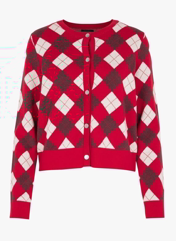 Kaschmir Damen Strickjacke Rot IRIS VON ARNIM Cardigan Strickjacke