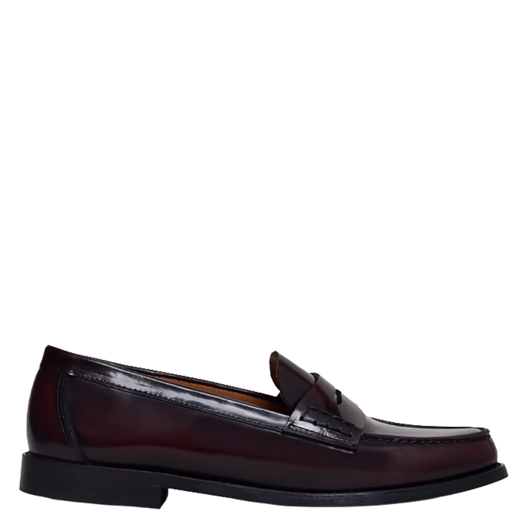 Glazed leather loafers JONAK