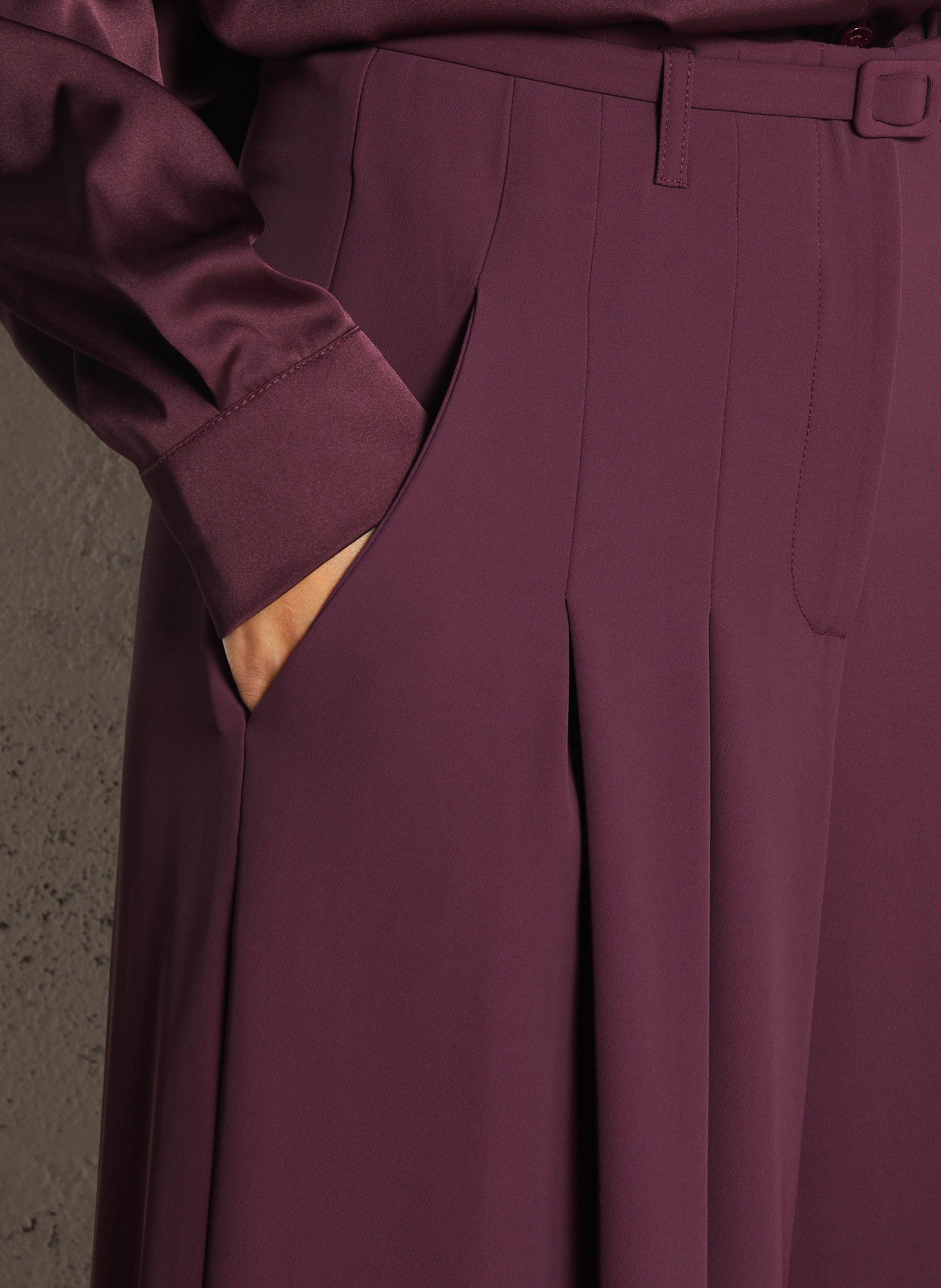 Pantalon large taille haute IMPERIAL Violet