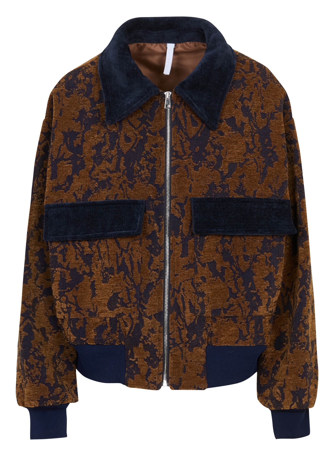 Veste col classique en coton mélangé IMPERIAL Marron