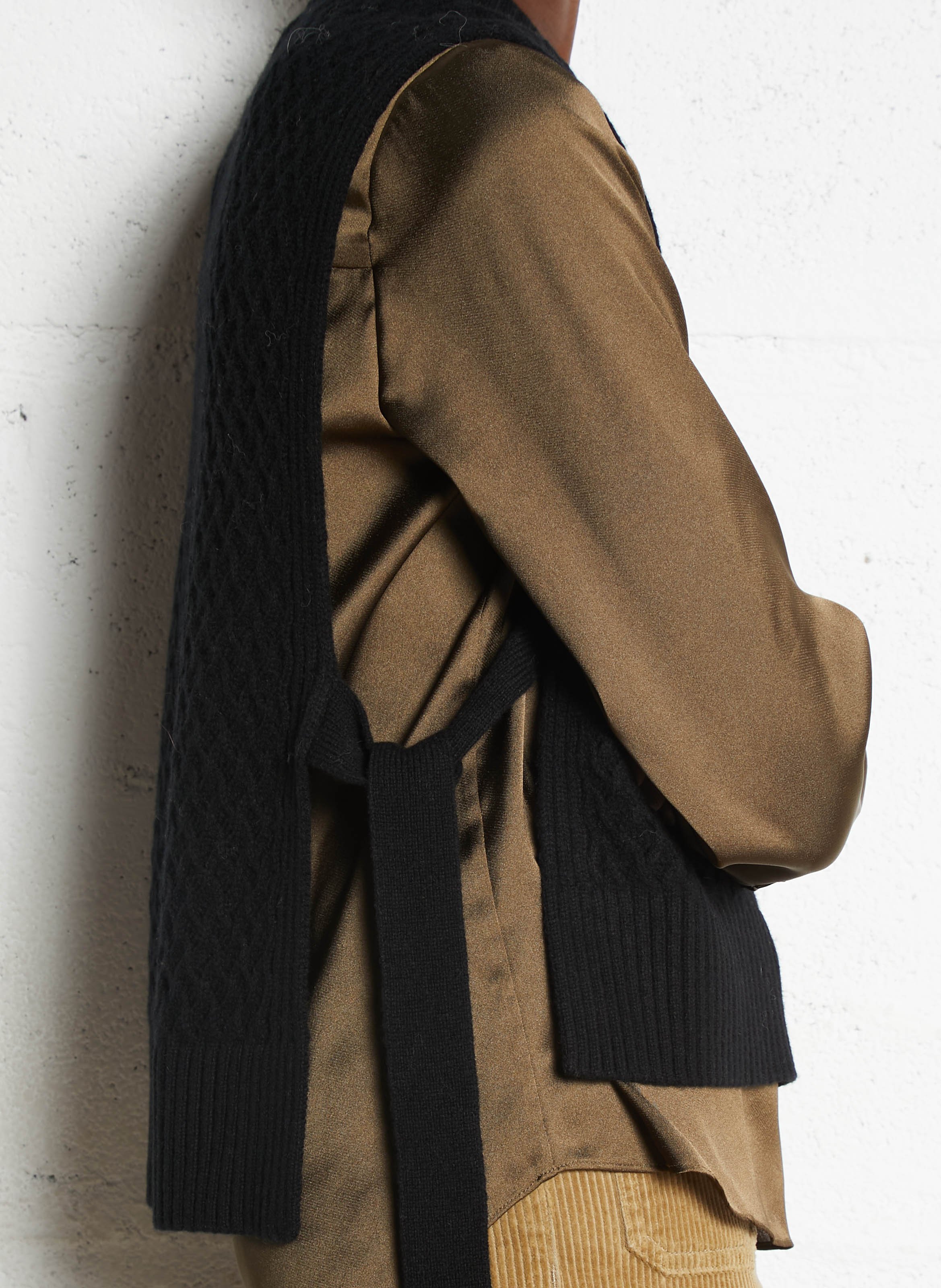 Round-neck wool sweater PETITE MENDIGOTE Black