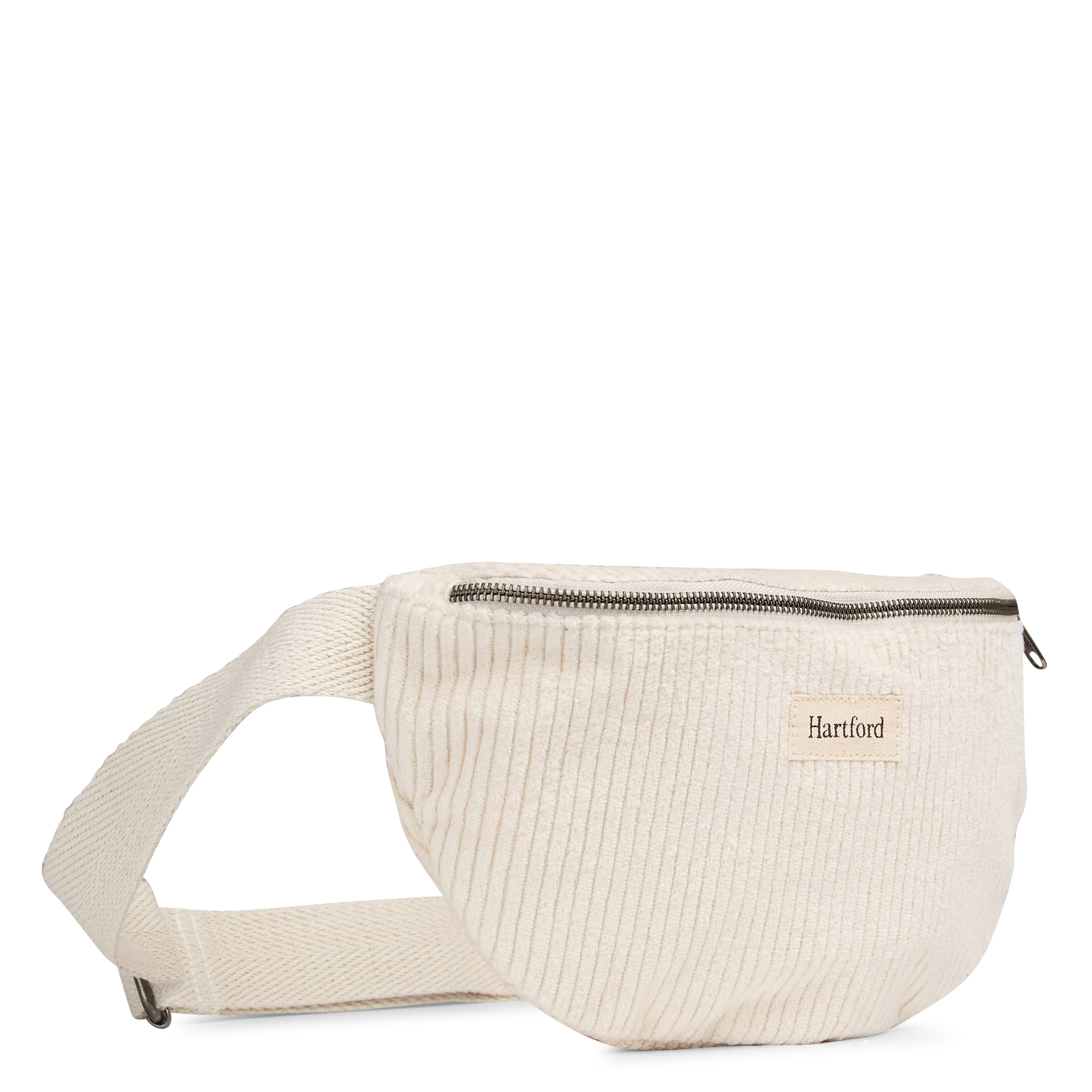 Sac banane en coton côtelé HARTFORD Beige