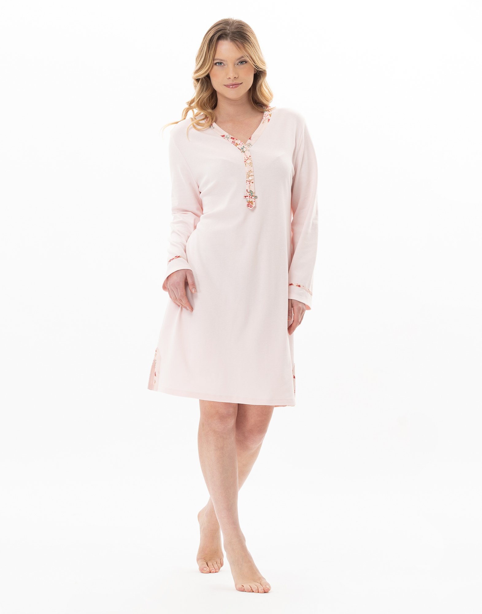 Cotton night shirt LE CHAT Pink