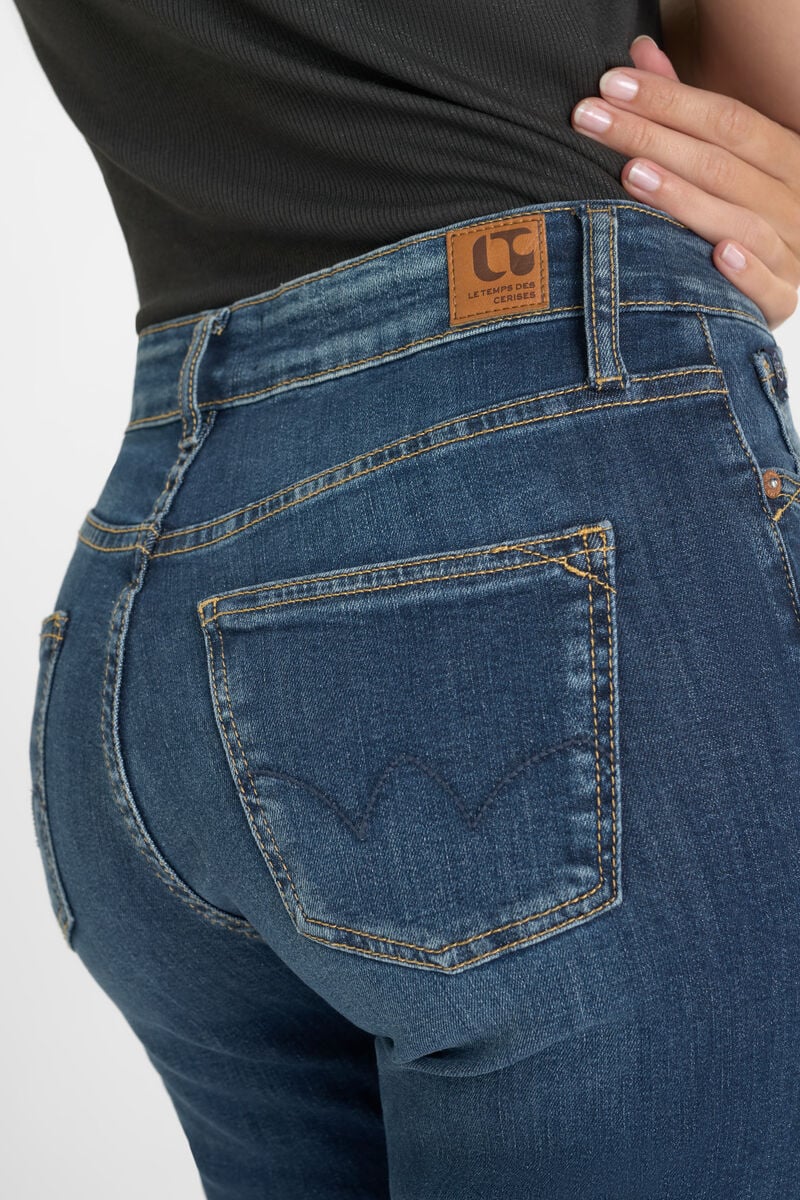 Straight leg jeans, length 34 LE TEMPS DES CERISES Blue