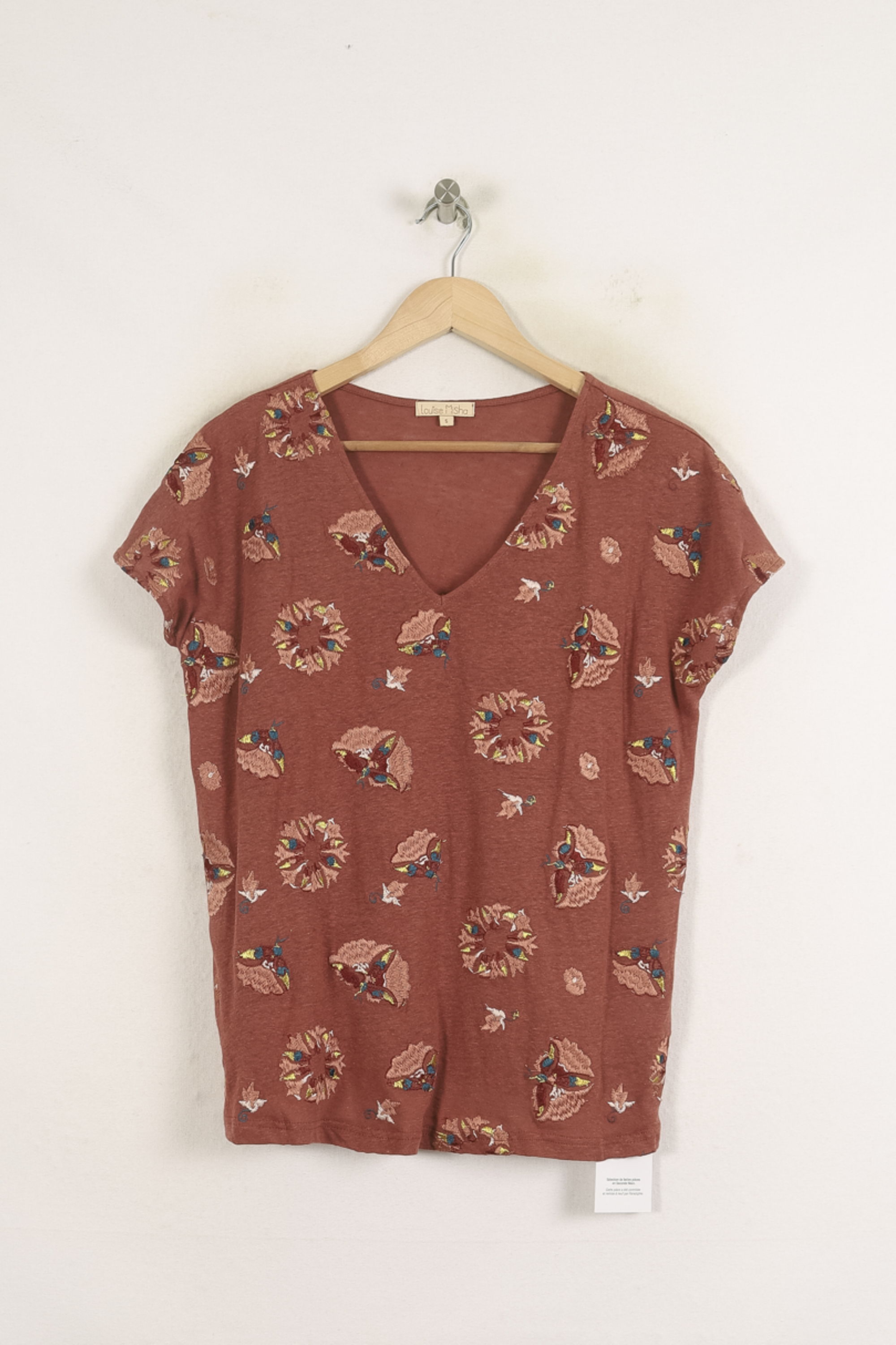 Tommy Badge T-shirt LOUISE MISHA - Seconde Main Brown