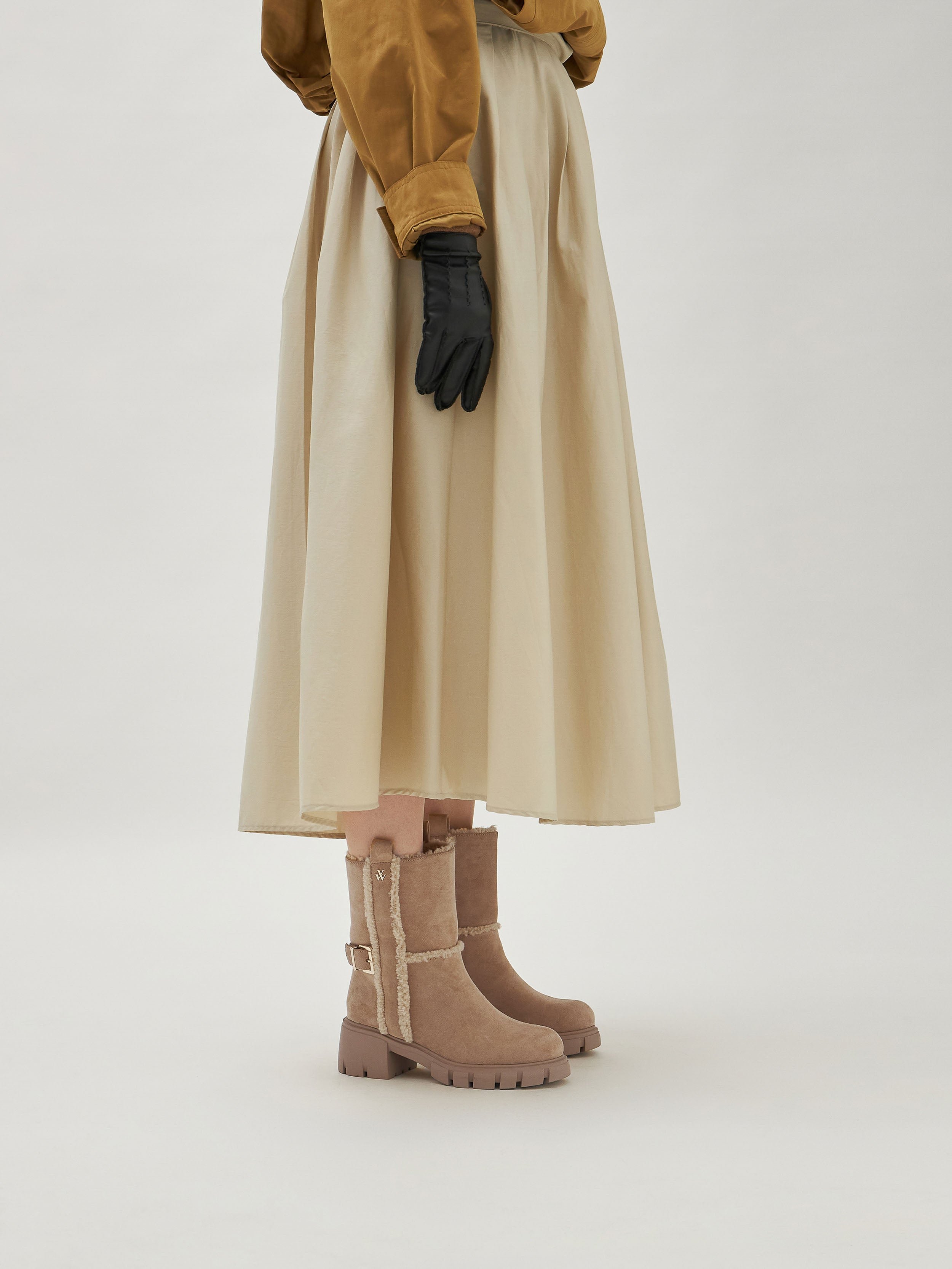 Suede ankle boots VANESSA WU Beige