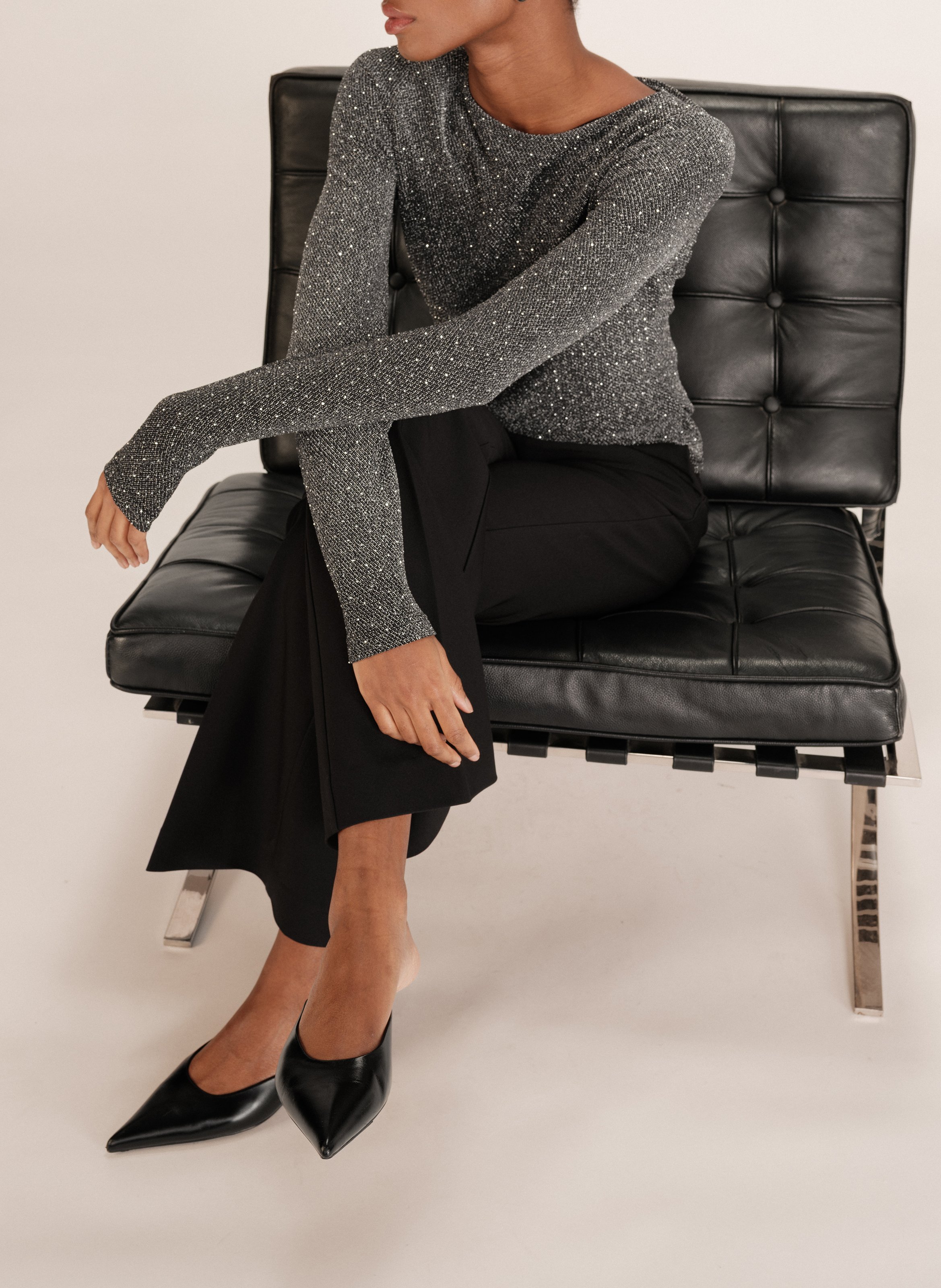 Boat-neck top GRACE ET MILA Grey