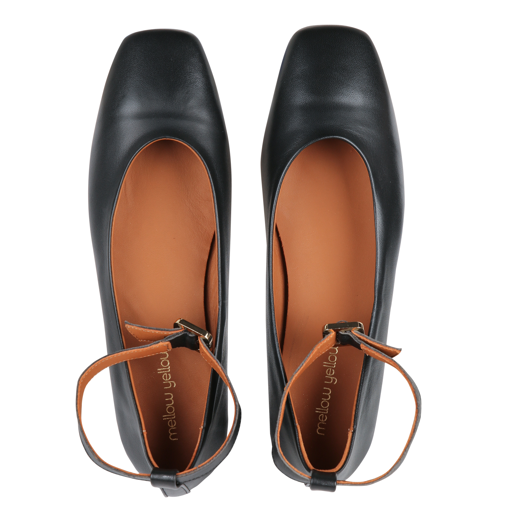 Ballerines en cuir MELLOW YELLOW Noir