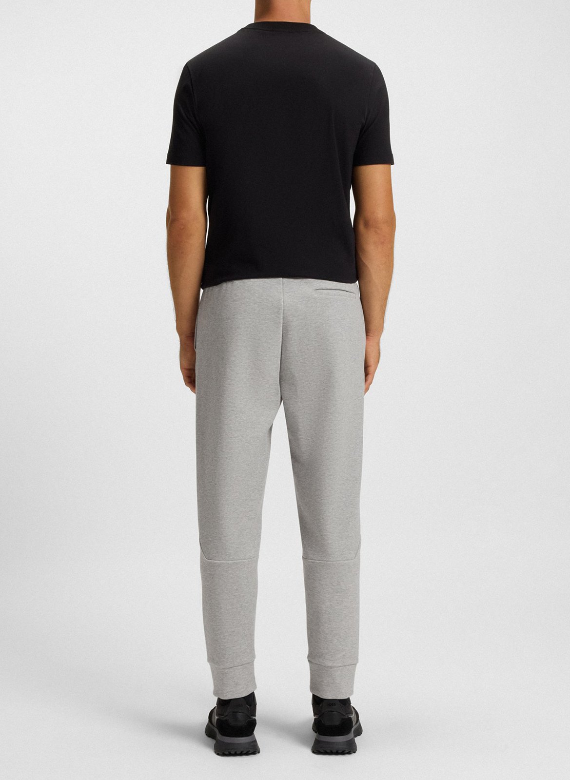 Regular-fit cotton-blend joggers BOSS Silver