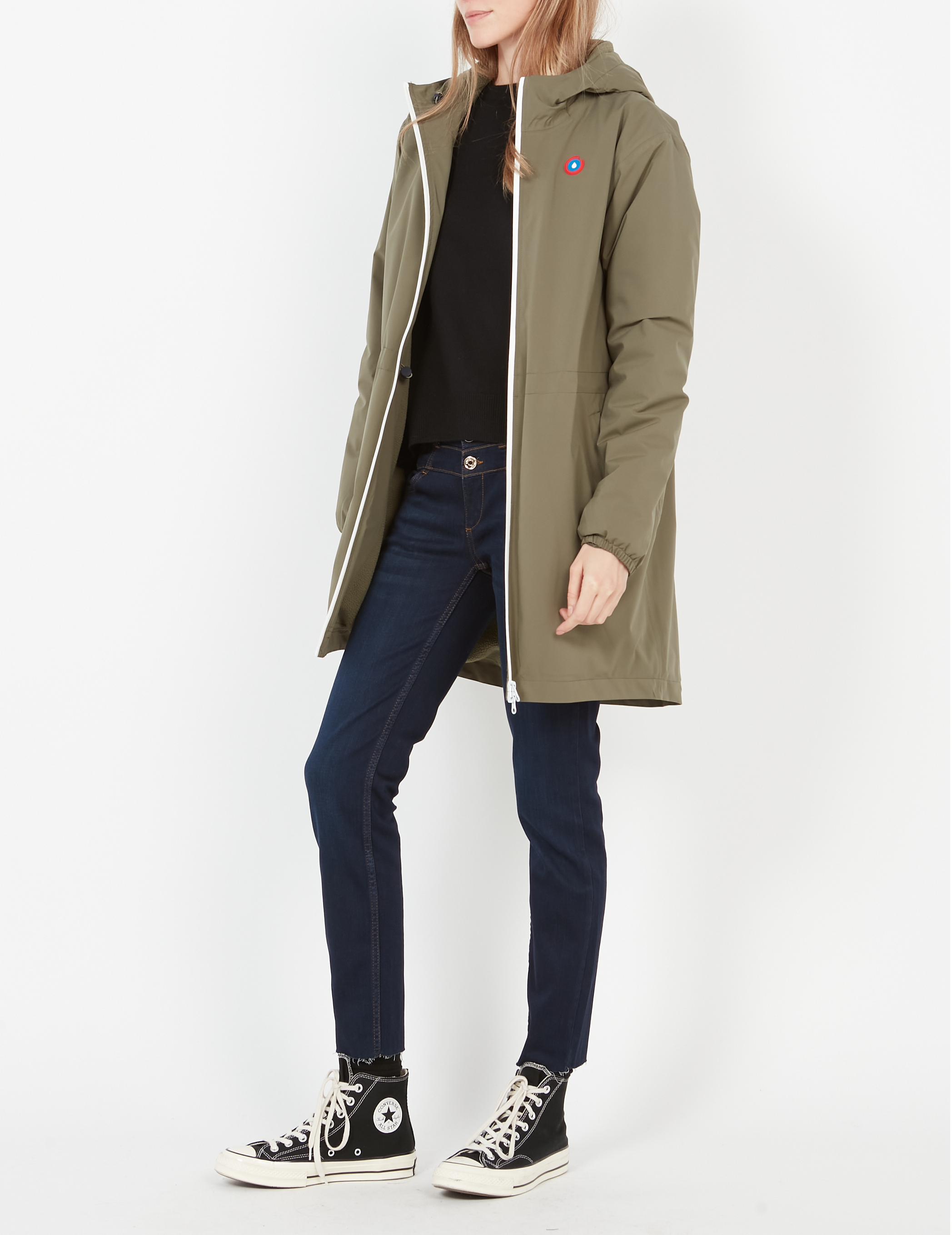 Coupe-vent imperméable à capuche  FLOTTE Vert