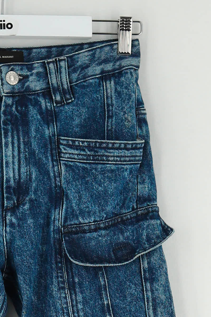 - Straight-leg jeans
- 5 pockets
- Straight cut
- Faded effect ISABEL MARANT - Seconde Main Blue