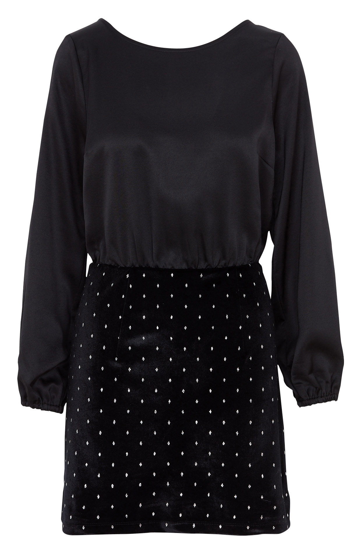 Korte jurk met ronde hals KOOKAI Zwart