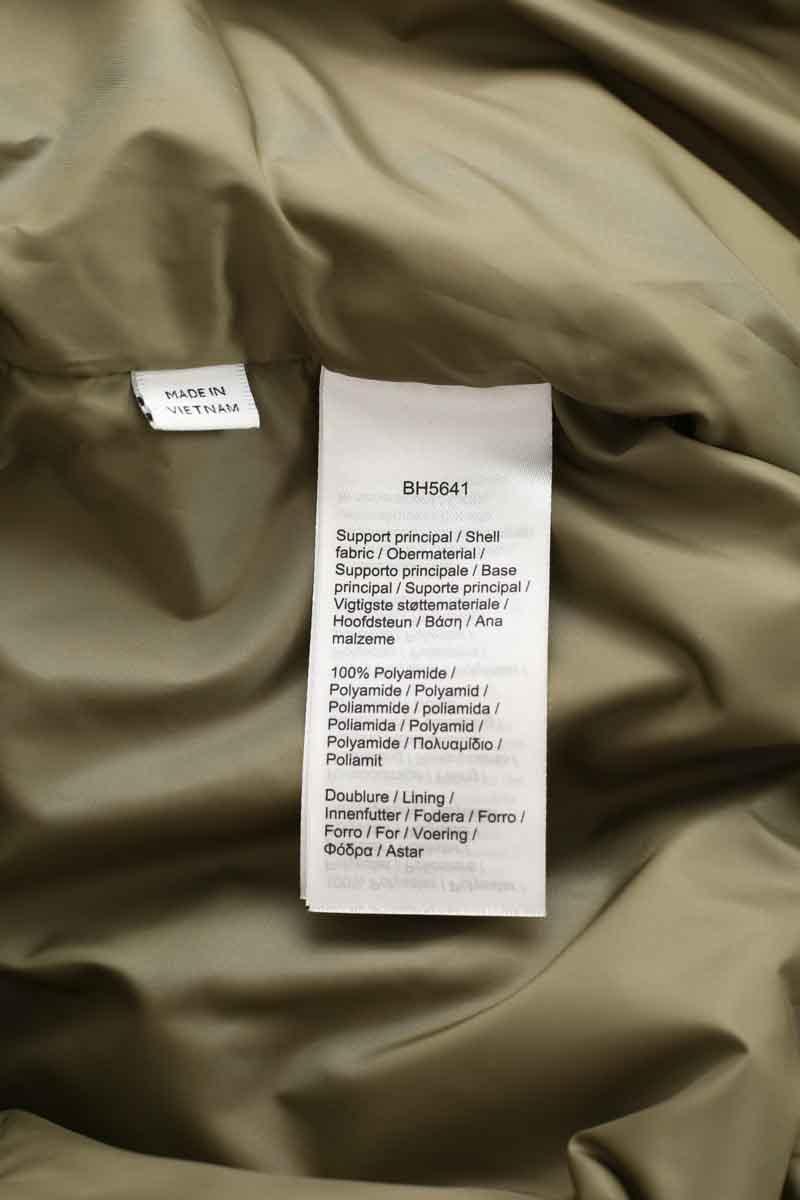 Lightweight quilted padded jacket with high neck LACOSTE - SECONDE MAIN Khaki