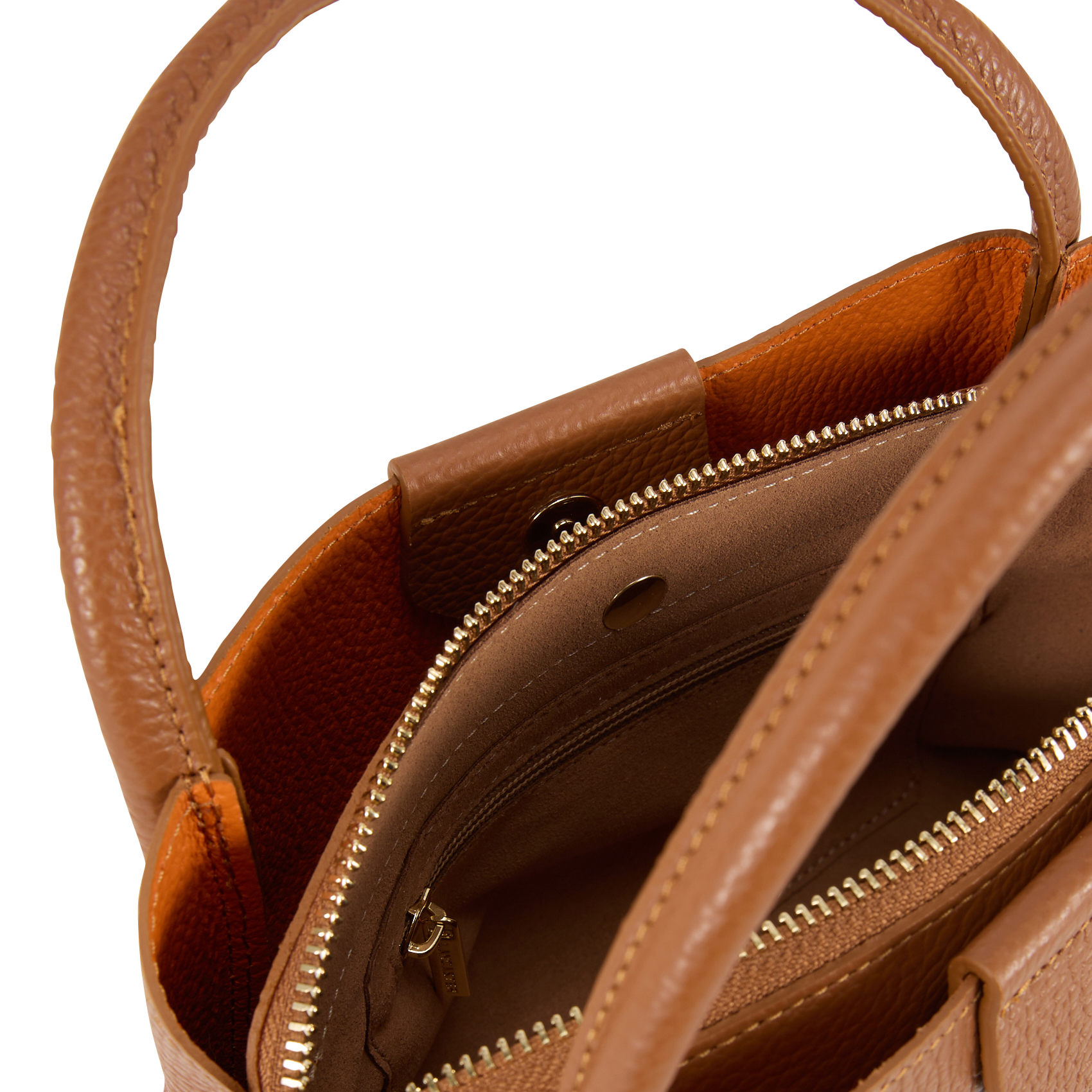 Sac à main en cuir LANCASTER PARIS Marron