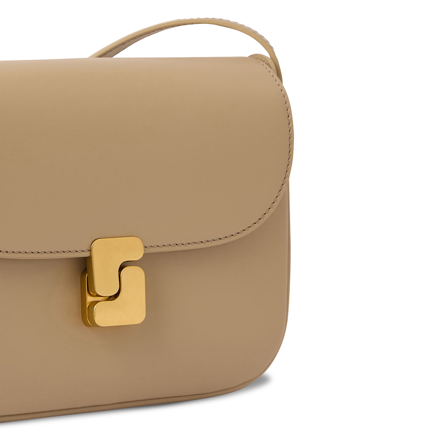Bolso bandolera de ante SOEUR Beige