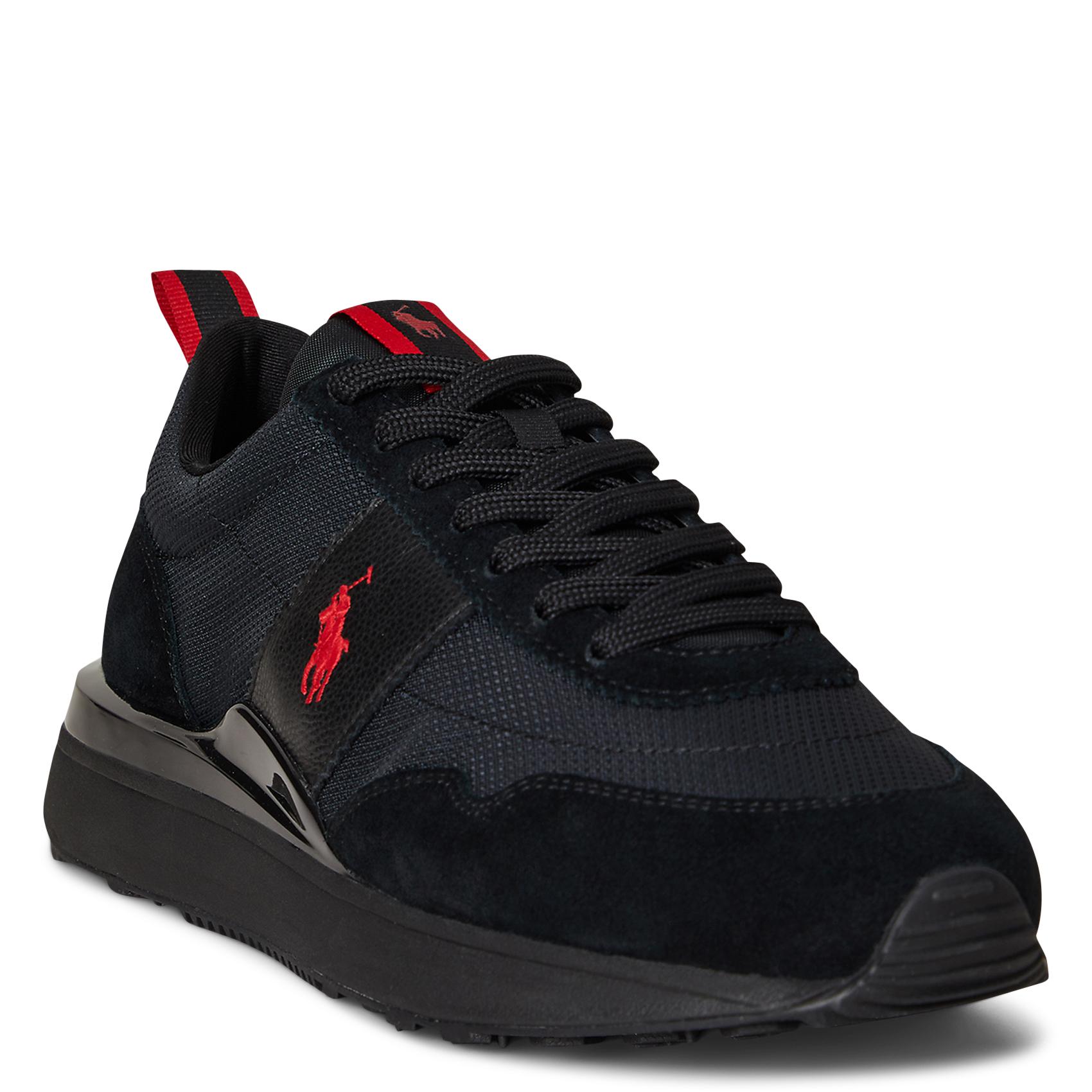 Niedrige Sneaker aus Leder-Mix POLO RALPH LAUREN Schwarz