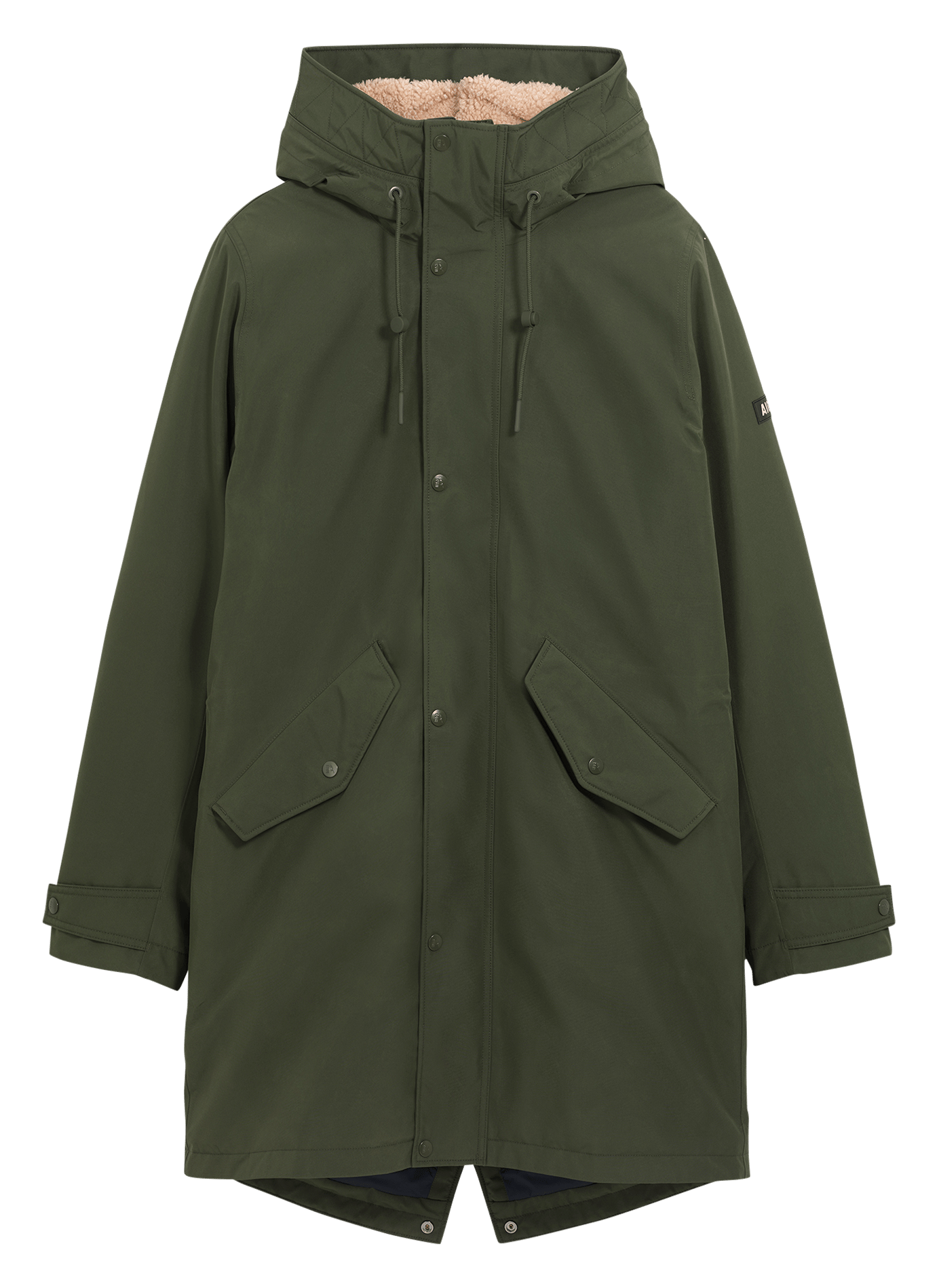 Parka ultra-imperméable à capuche  AIGLE Kaki