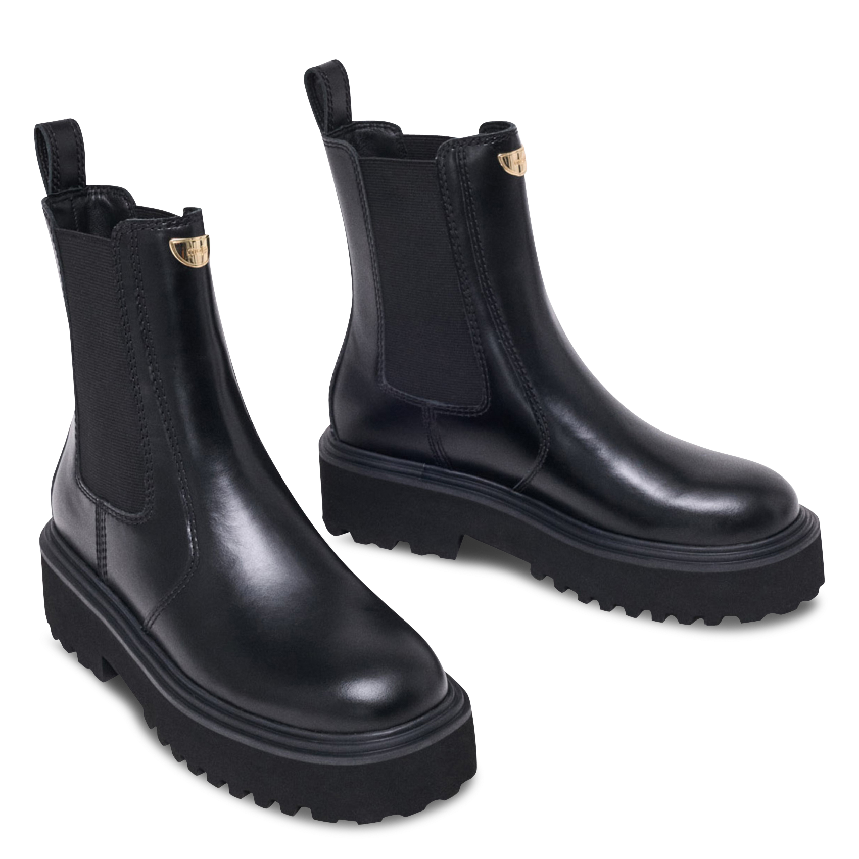 Bottines en cuir MAJE Noir