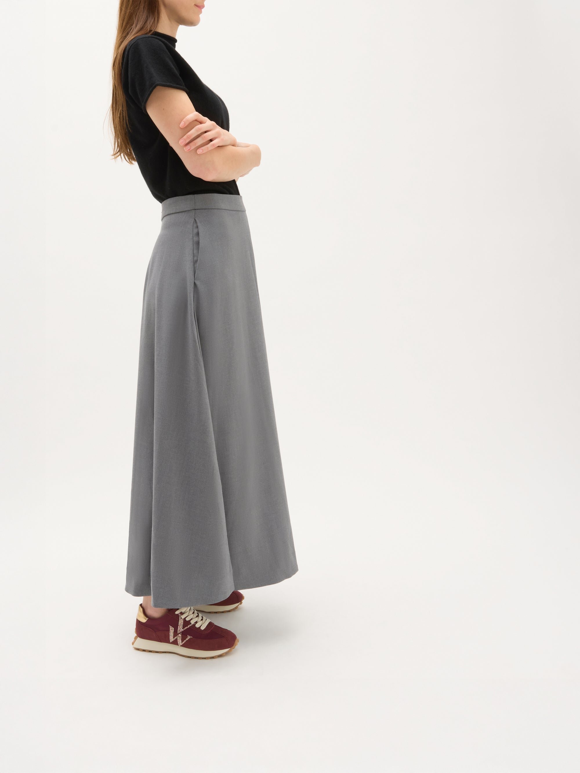 Sneakers with monogram on running sole VANESSA WU Red