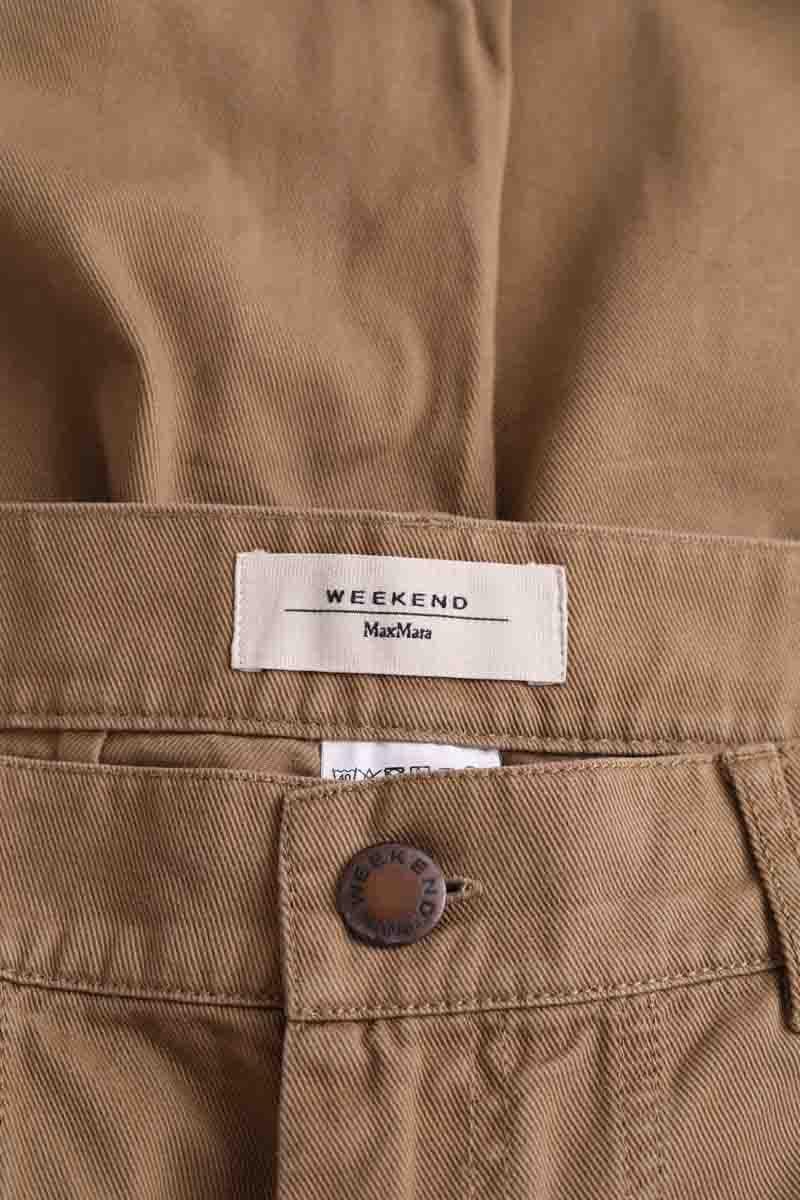 Wide-leg jeans MAX MARA - Seconde Main Beige