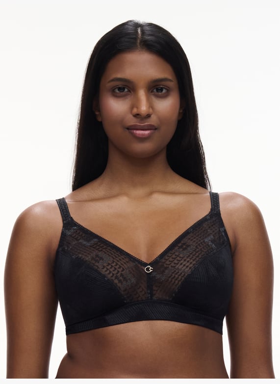 Non-wired support bra | Black by CHANTELLE Non-wired support bra Black