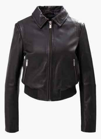 Veste En Cuir Courte Rock Black Kookai Femme 71VE103 BLACK BLACK Place des Tendances