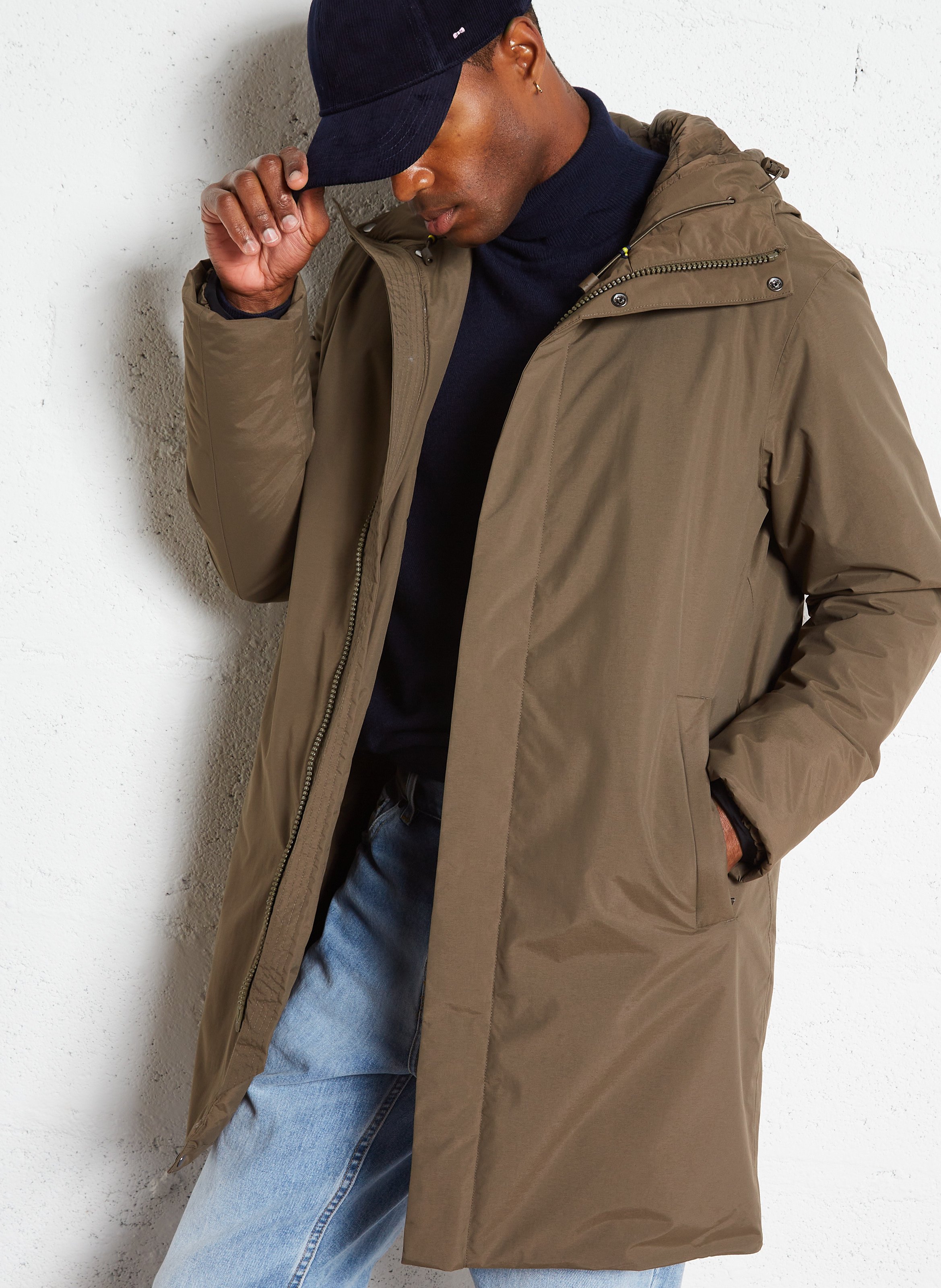 Parka A Collo Alto Brown Greenish K way Uomo K31356W WMW BROWN GREENISH Place des Tendances Italia