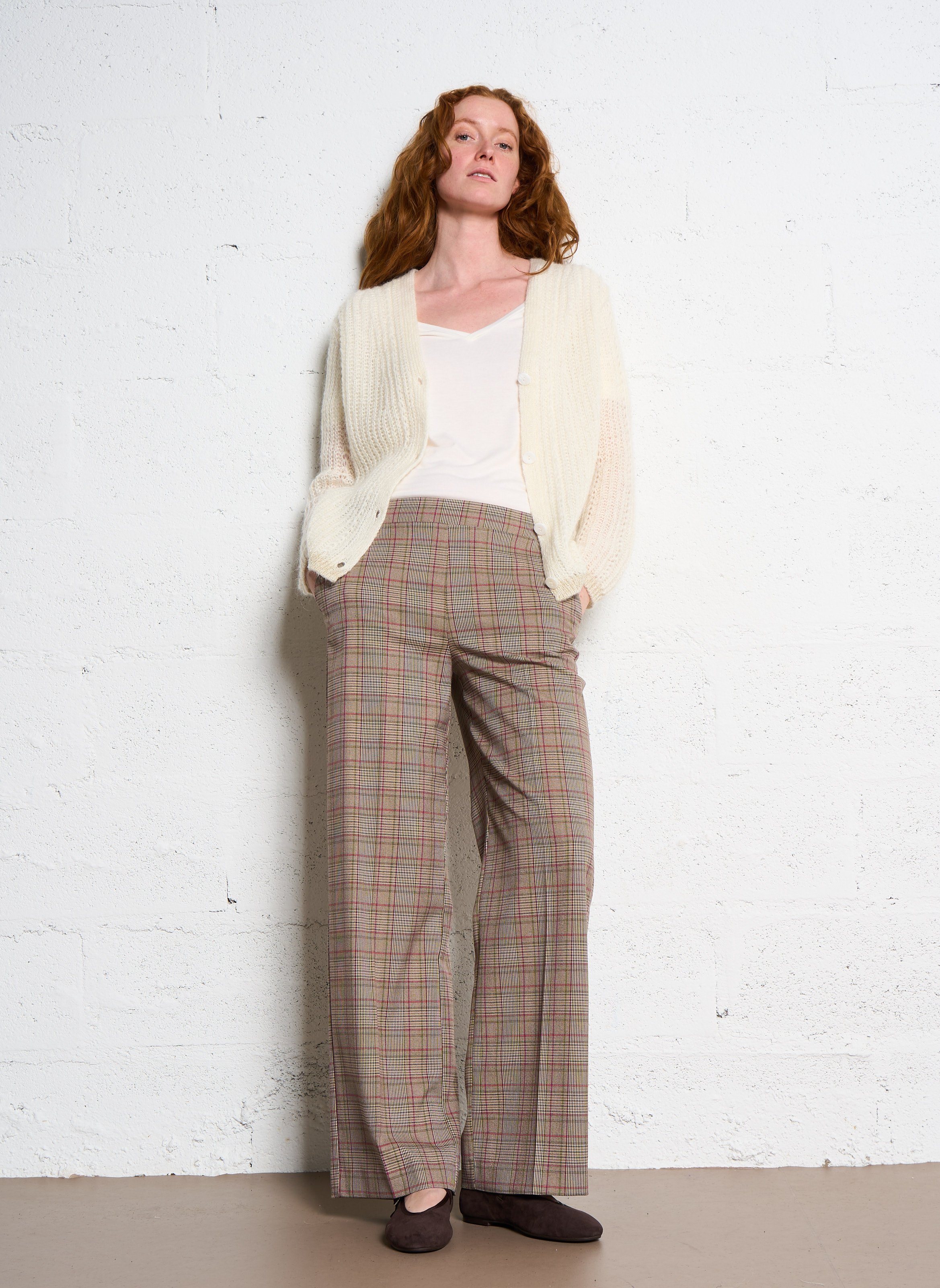 Suede ballet pumps JONAK Brown