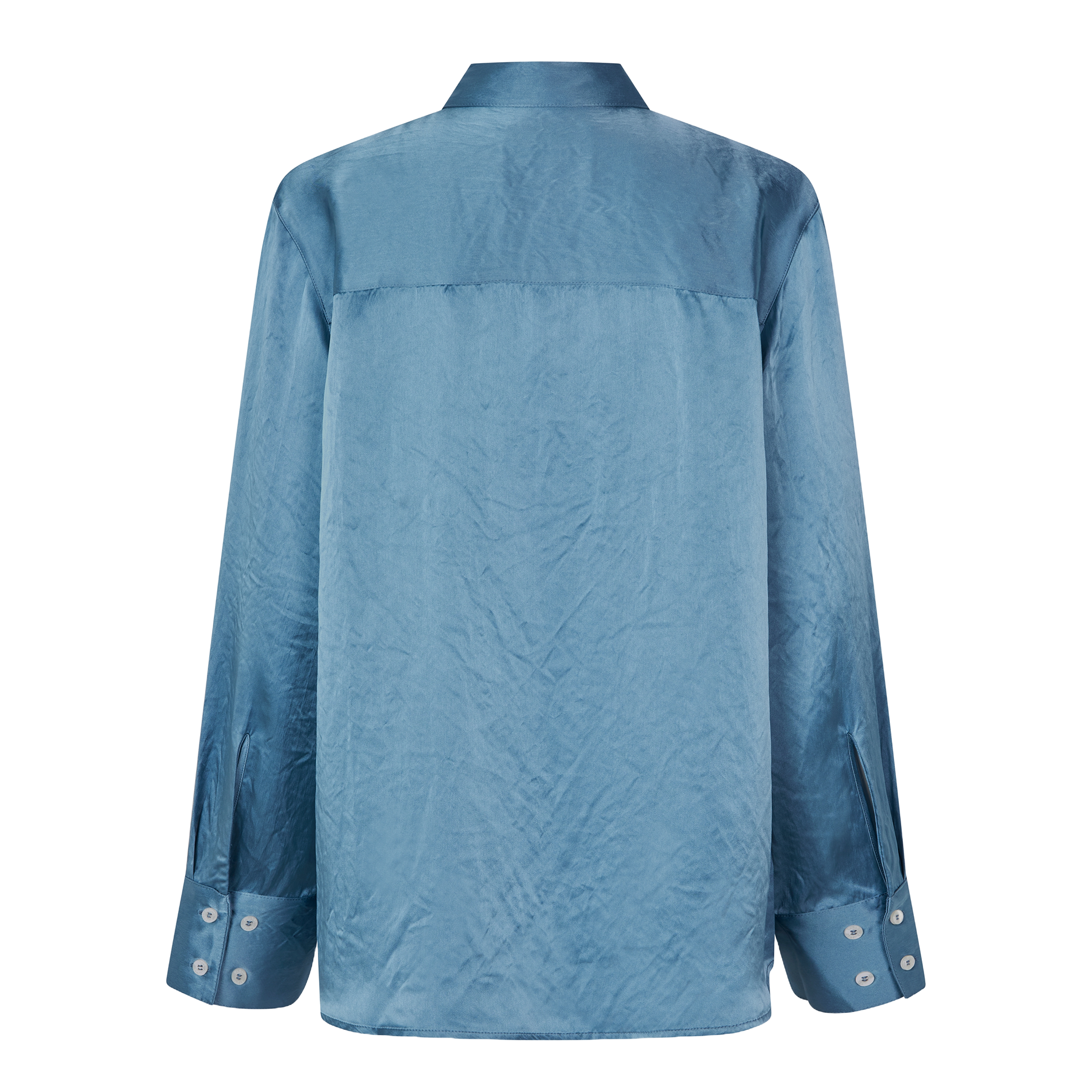 Oversized button-up shirt SAMSOE SAMSOE Blue