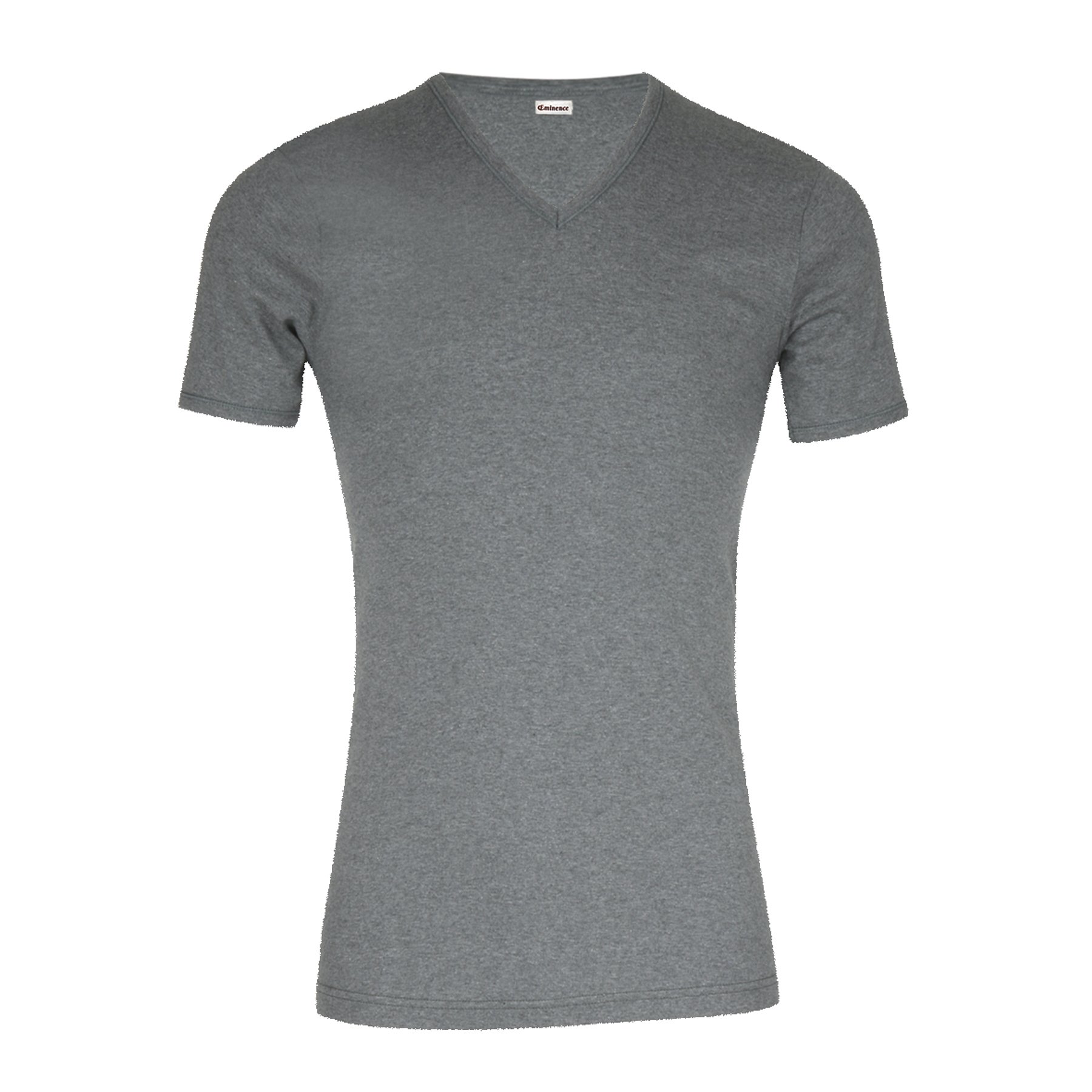 Premium pure cotton V-neck T-shirt Grey