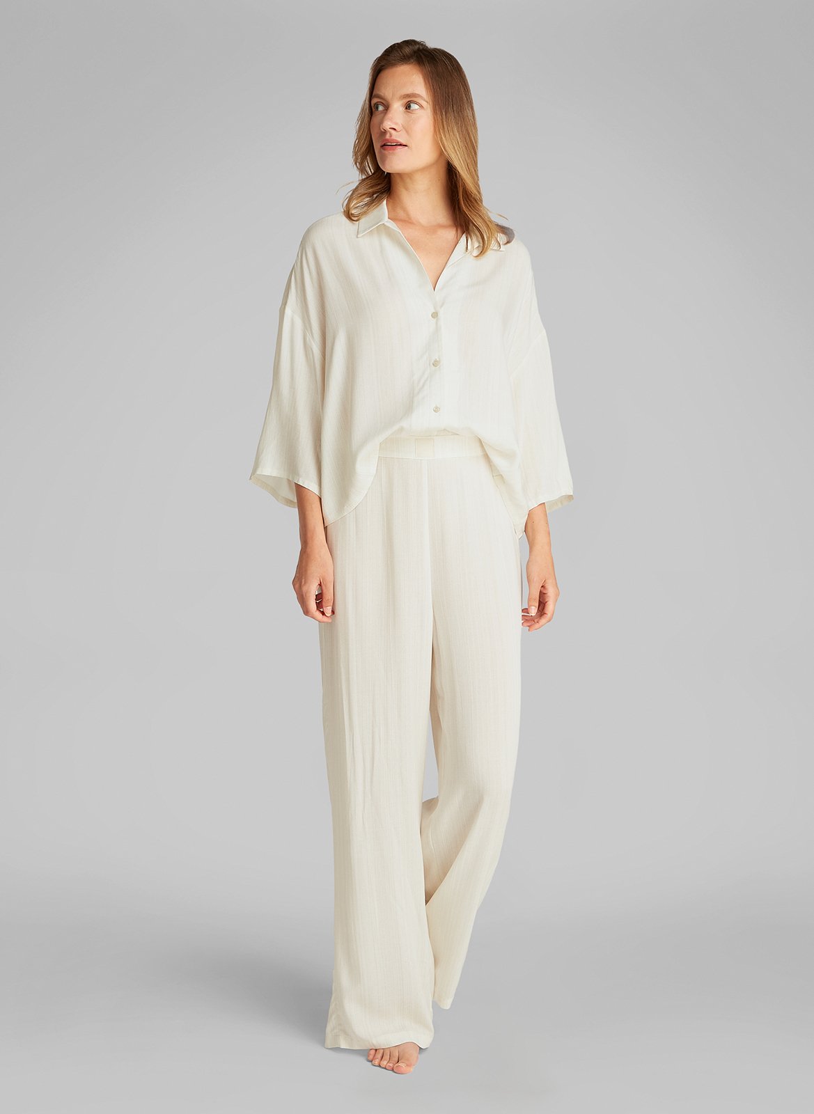 Pantalon large fluide CALVIN KLEIN UNDERWEAR Blanc