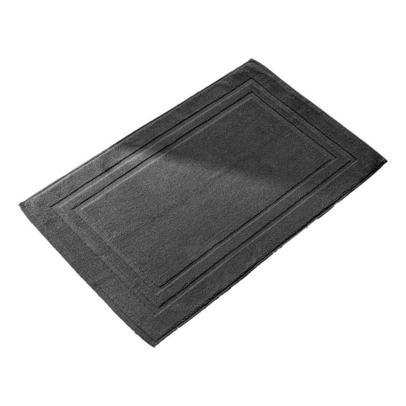 100% combed cotton bath mat COTON PUR Grey