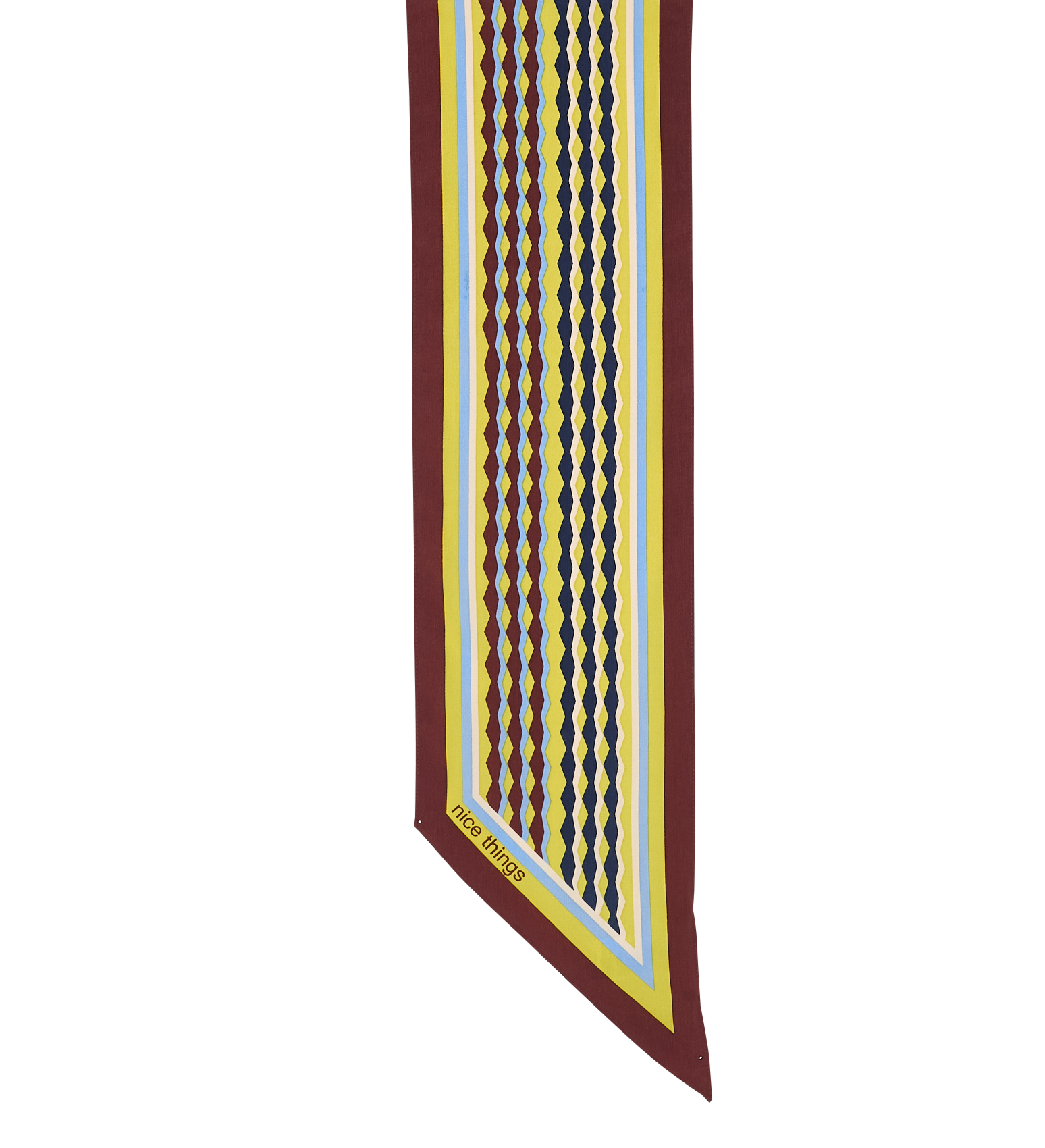 Foulard imprimé géométrique NICE THINGS Jaune