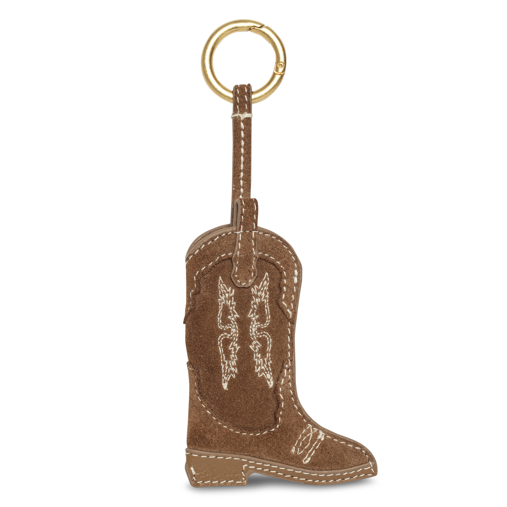 Leder Schlüsselanhänger in Form eines Cowboystiefels ZADIG&VOLTAIRE Braun