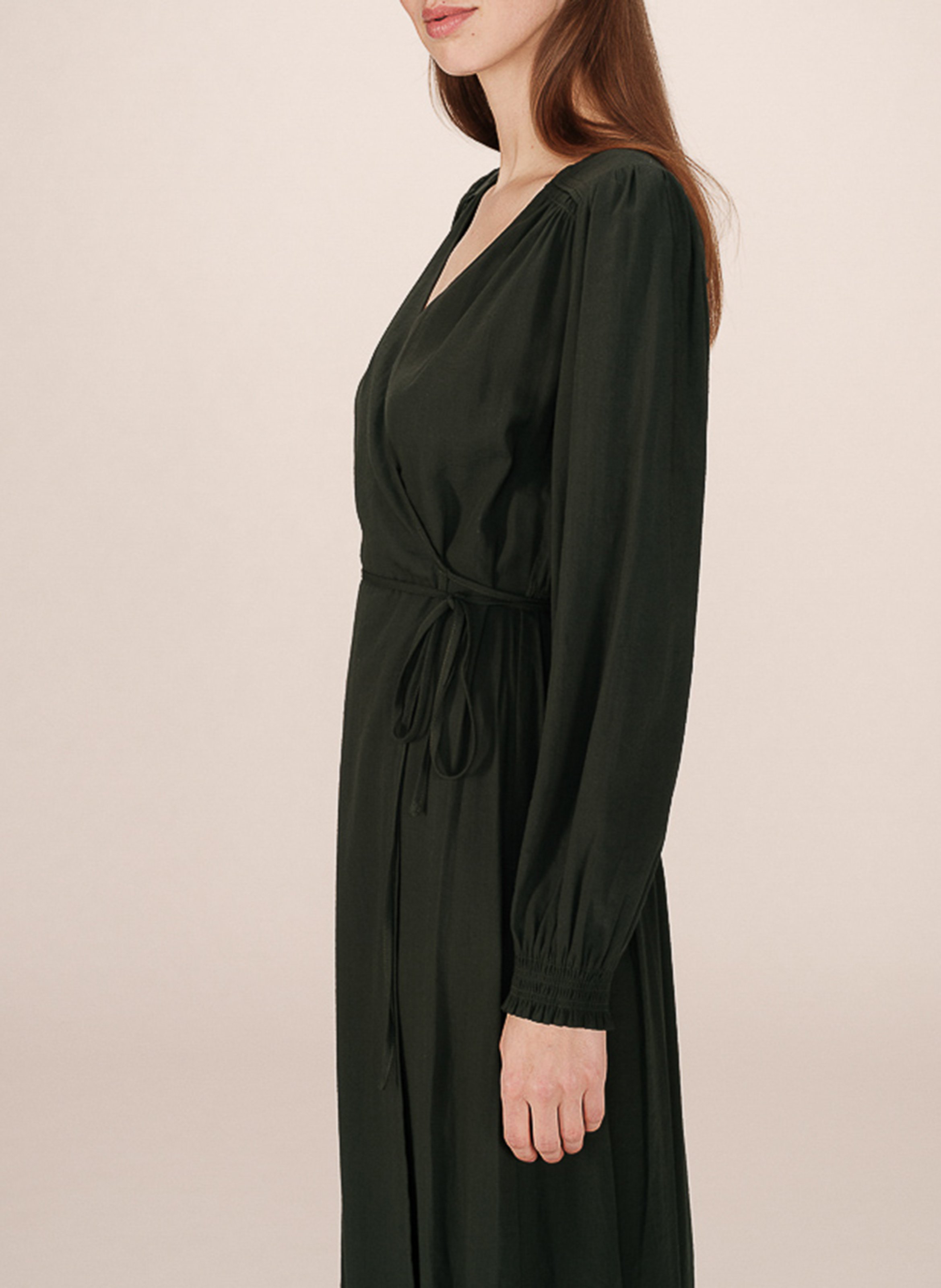 Flowy wrap maxi dress GRACE ET MILA Green