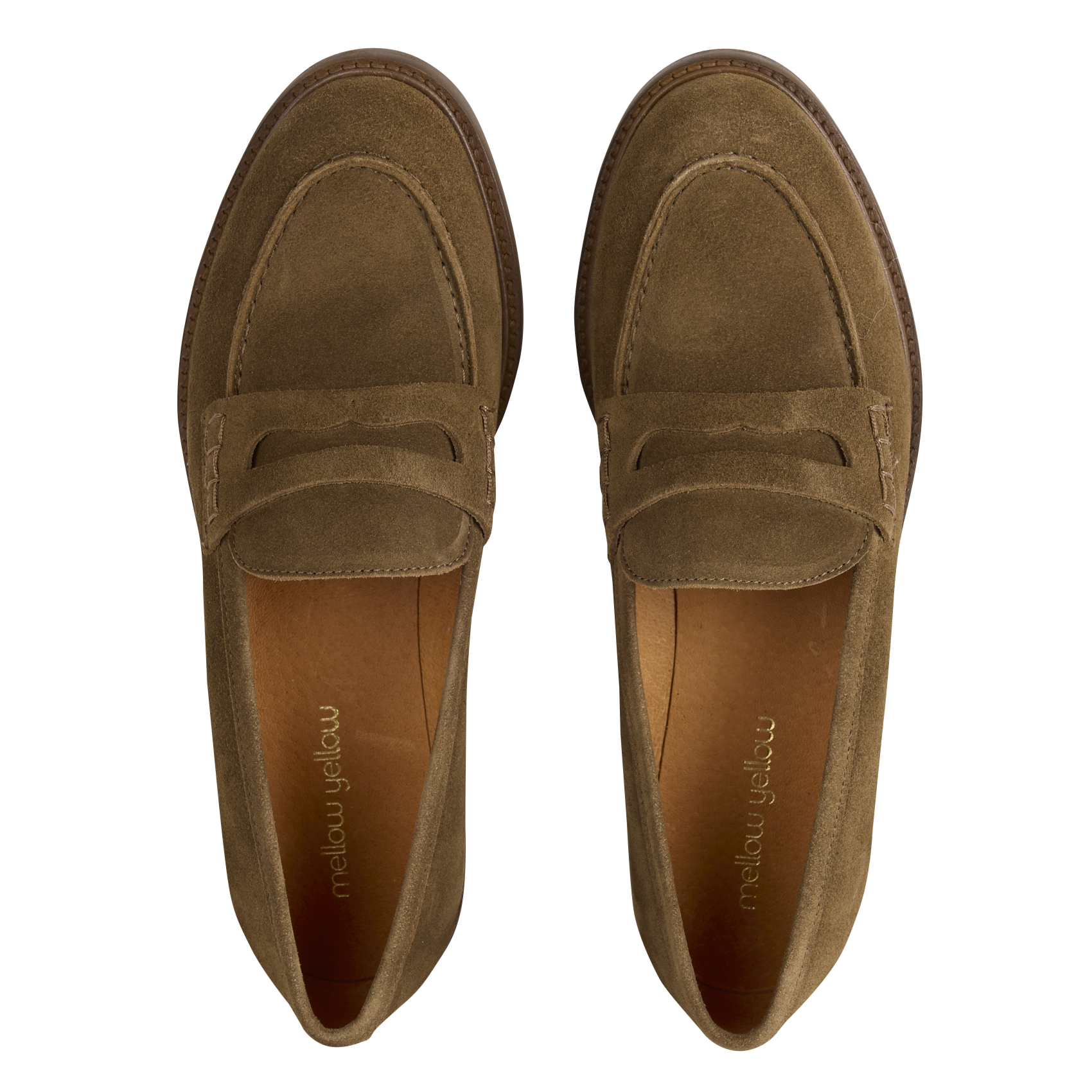 Leather loafers MELLOW YELLOW Brown
