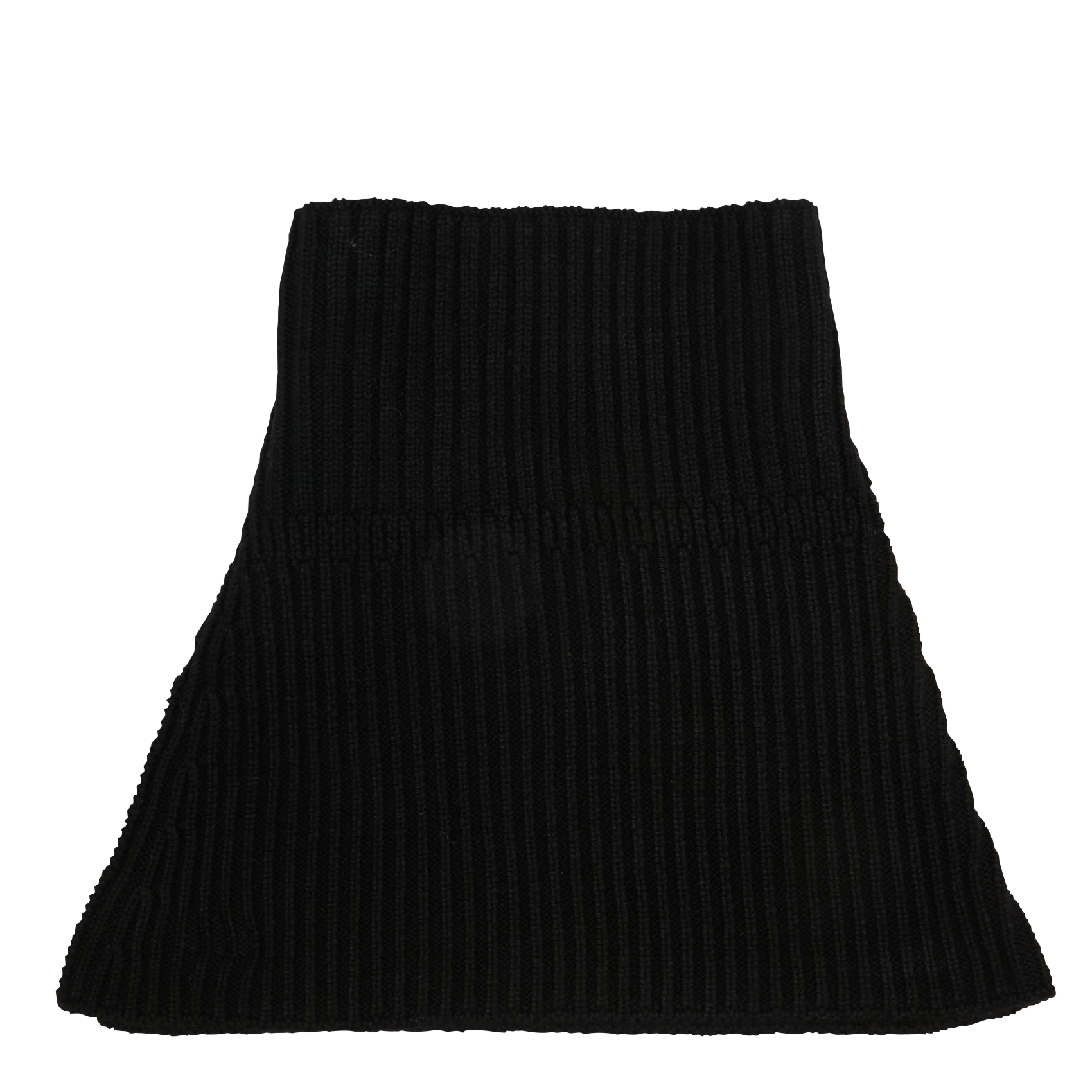 Ribbed solid color neck warmer TARA JARMON Black
