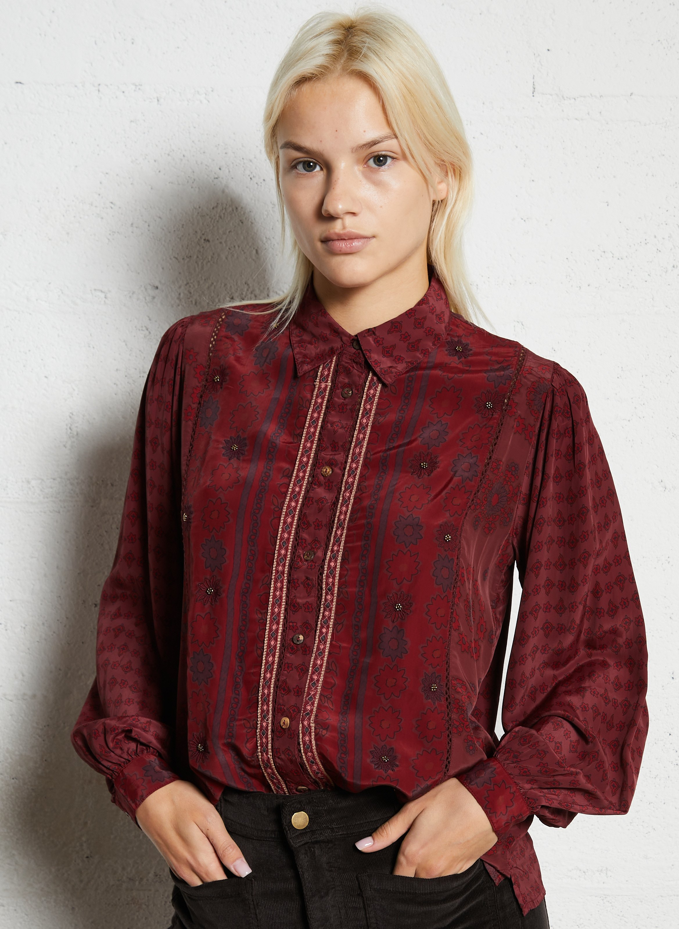 Chemise col classique MAISON HOTEL Red