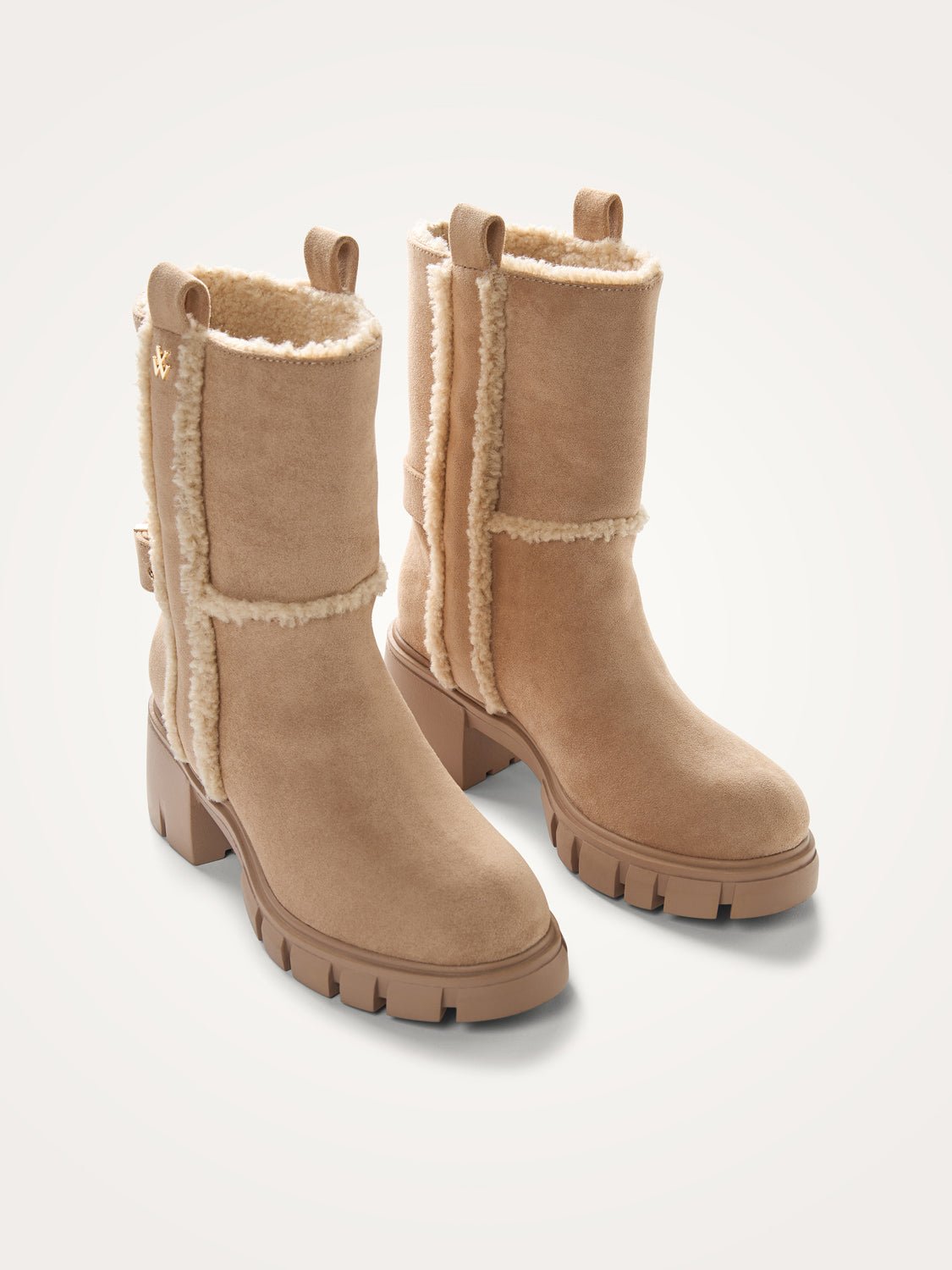 Suede ankle boots VANESSA WU Beige