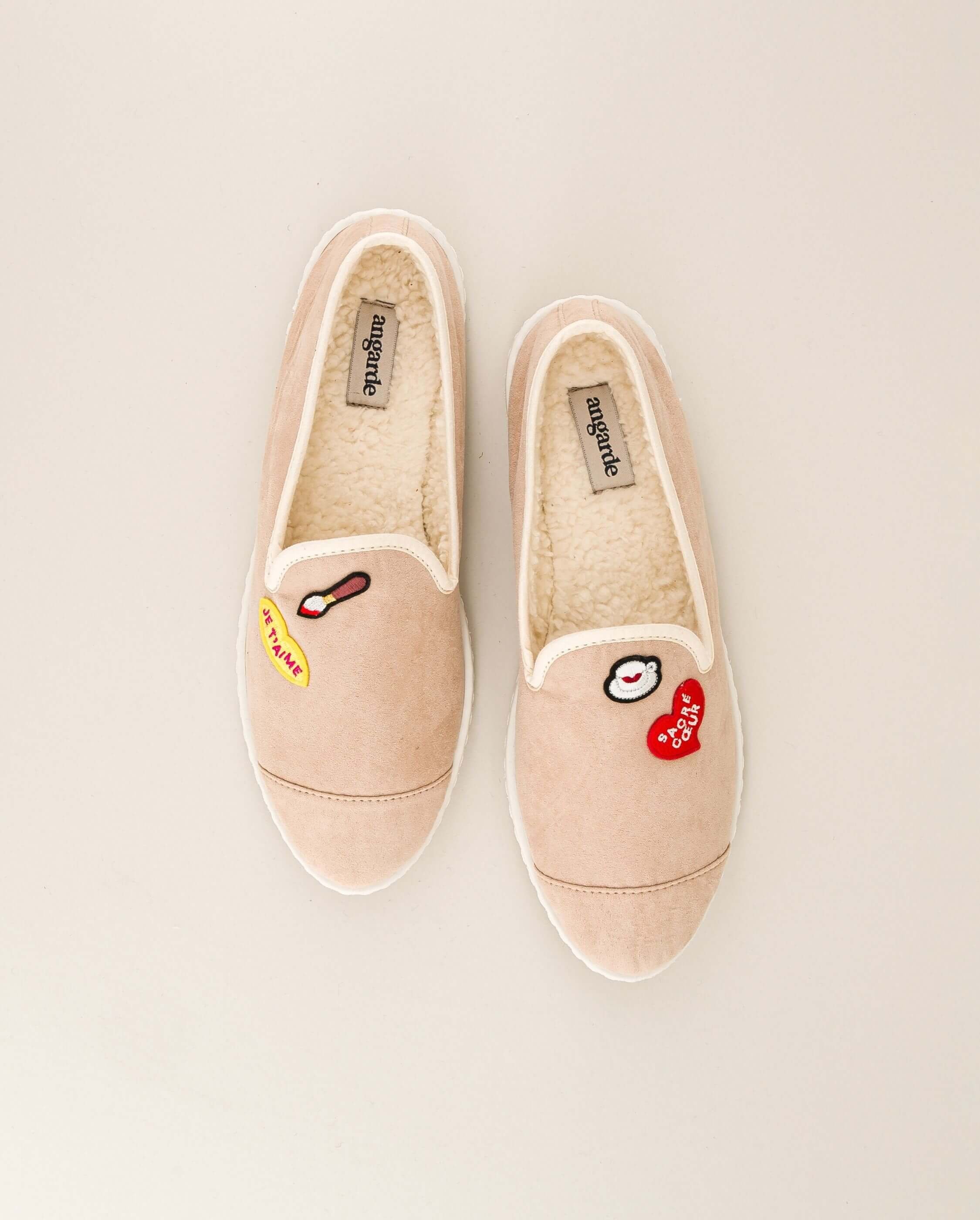 Women's slipper, collaboration with macon & lesquoy ANGARDE Beige