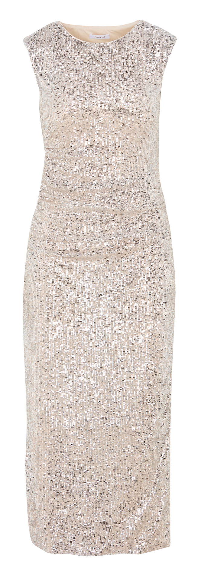 Sequin collared long dress KOOKAI Silver