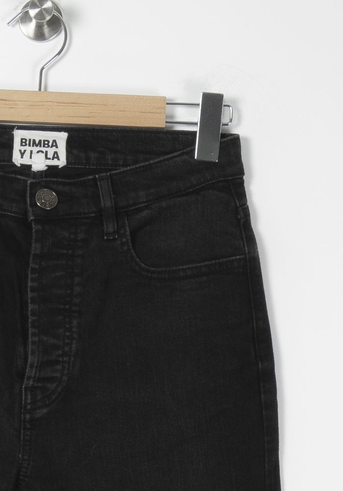 Cropped slim jeans with studs BIMBA Y LOLA - Seconde main Black